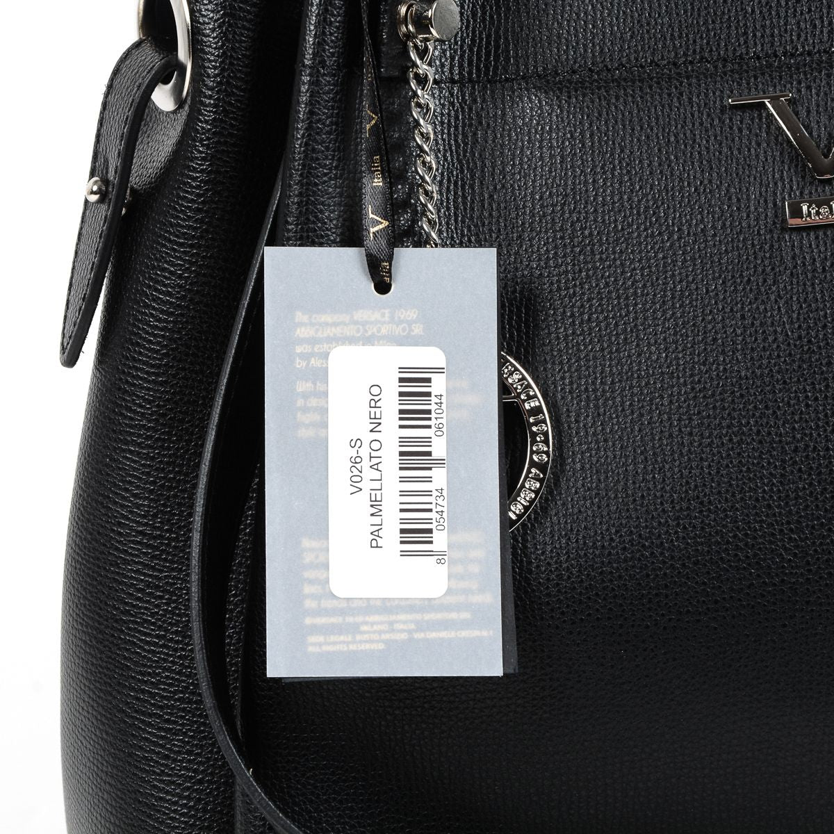 Bolso de mano para mujer V 1969 Italia negro TATIANA