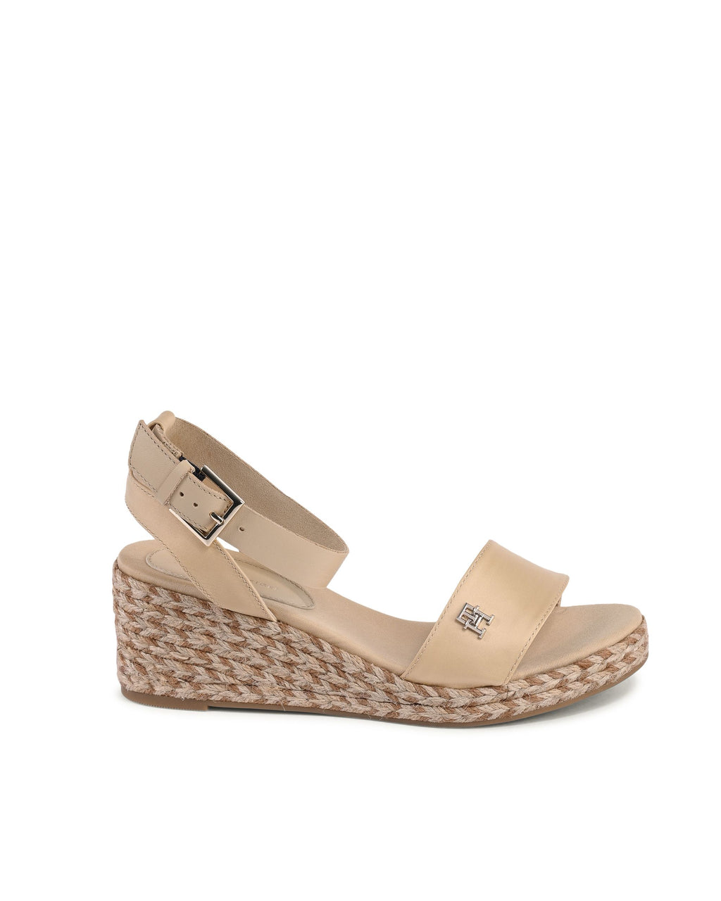 Tommy Hilfiger - Sandalias de cuña para mujer, color beige, FW0FW07913ACR