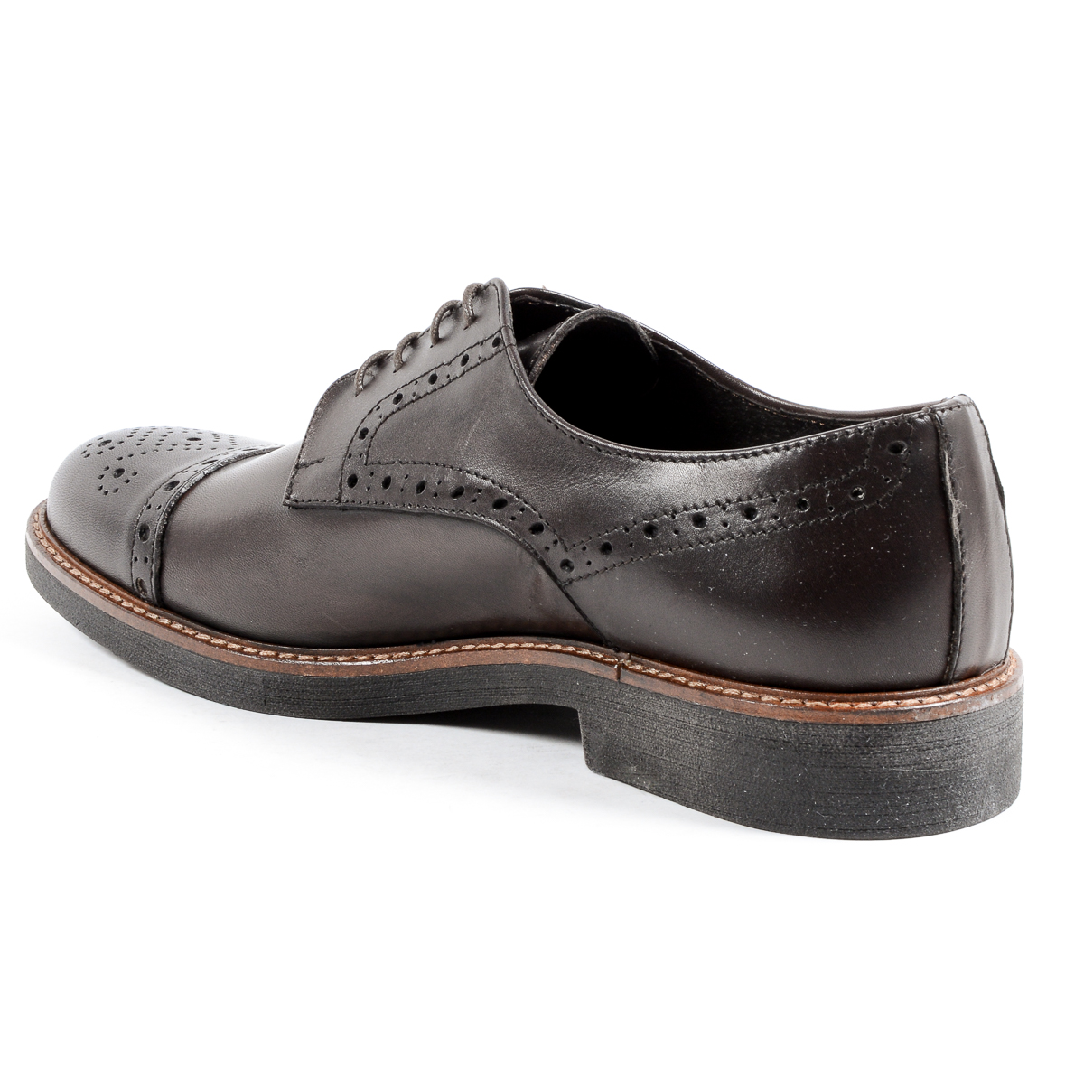 Andrew Charles Mens Brogue Shoe Brown LOU