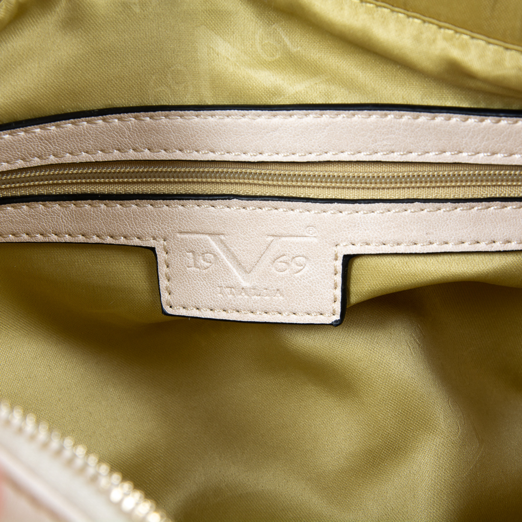 Bolso de mano para mujer V 1969 Italia Beige CRISTINA