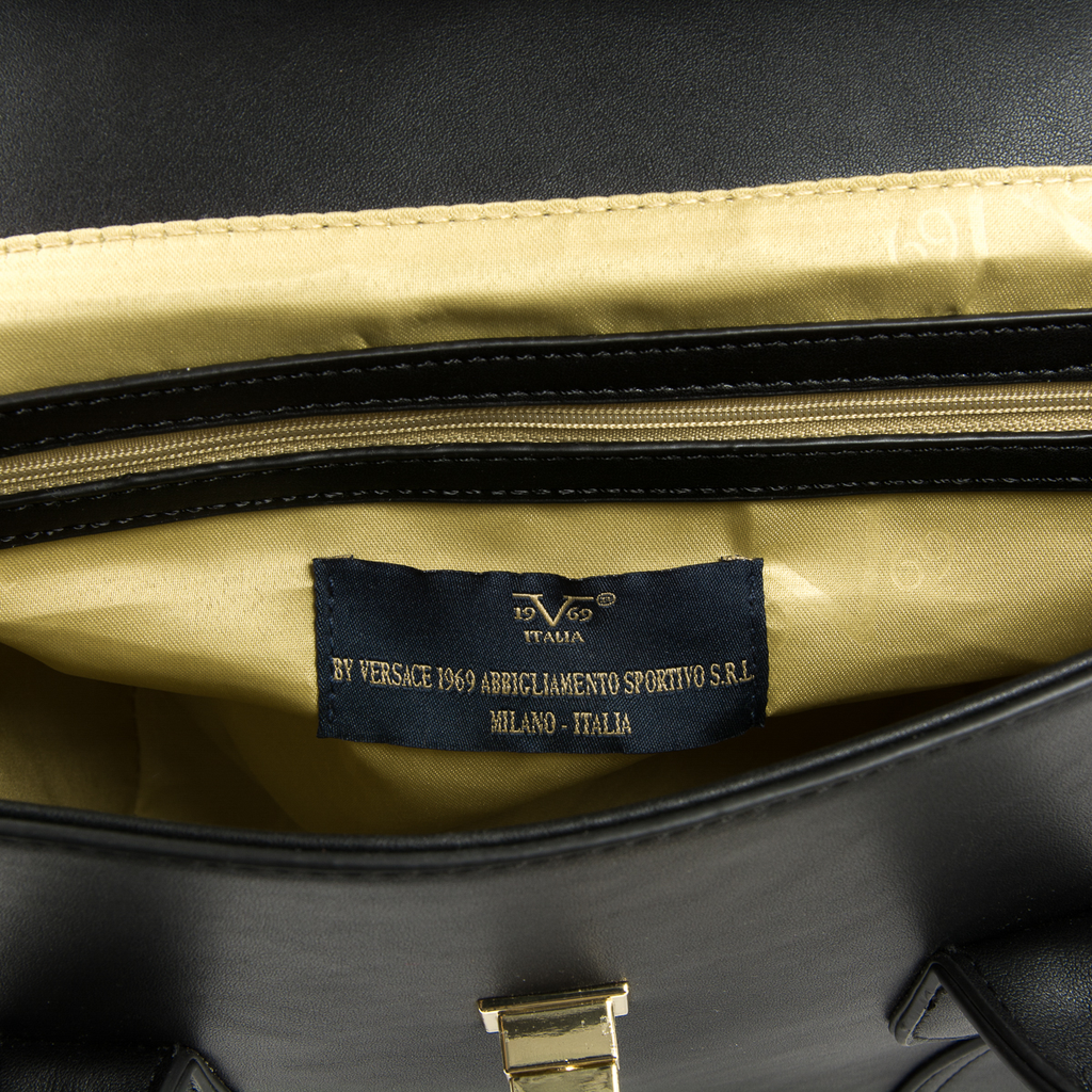 Bolso de mano para mujer V 1969 Italia Negro SALLY