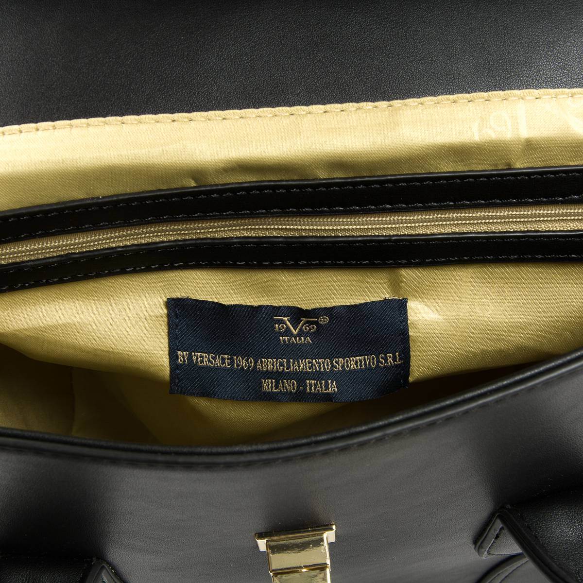 Bolso de mano para mujer V 1969 Italia Negro SALLY