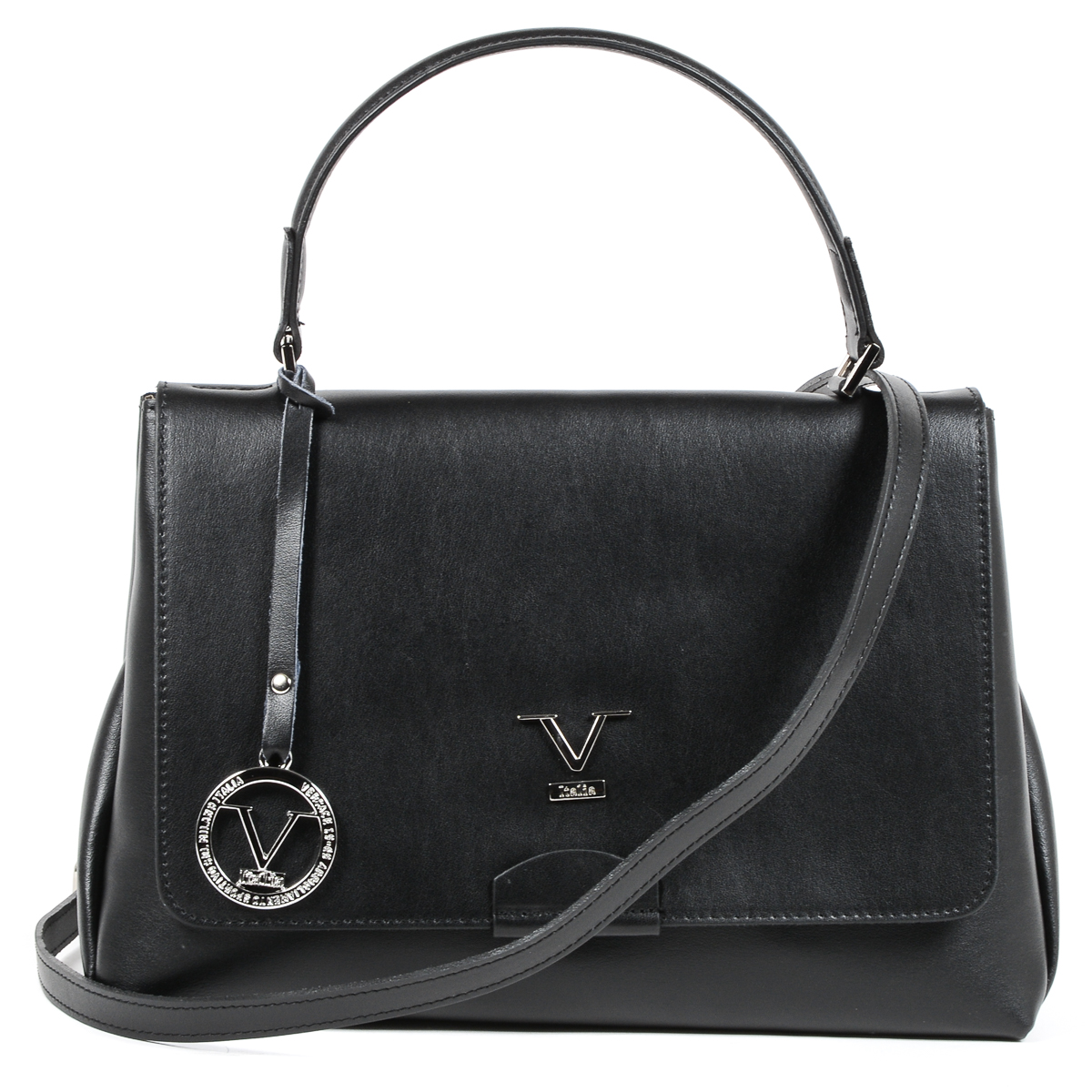 Bolso de mano para mujer V 1969 Italia Negro SIMONA