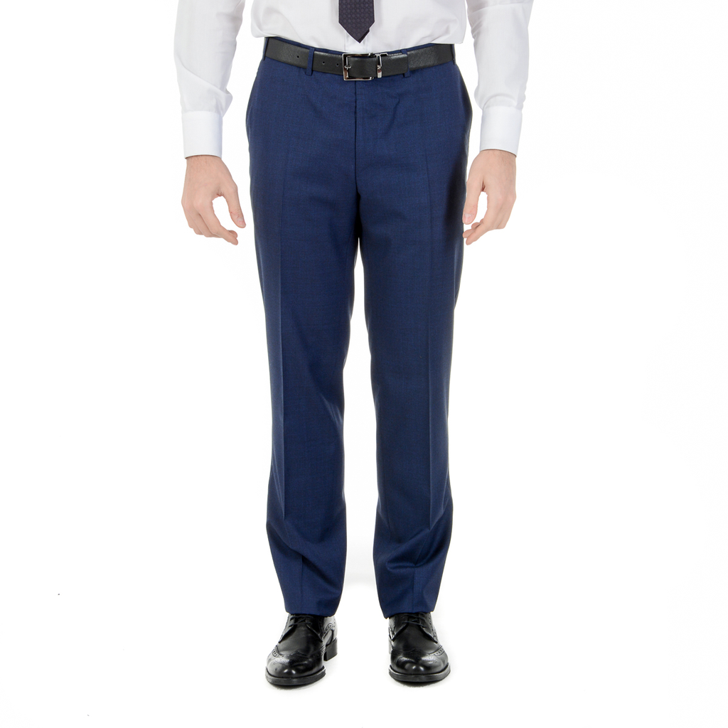 Canali Mens Suit Long Sleeves Blue Super 150's