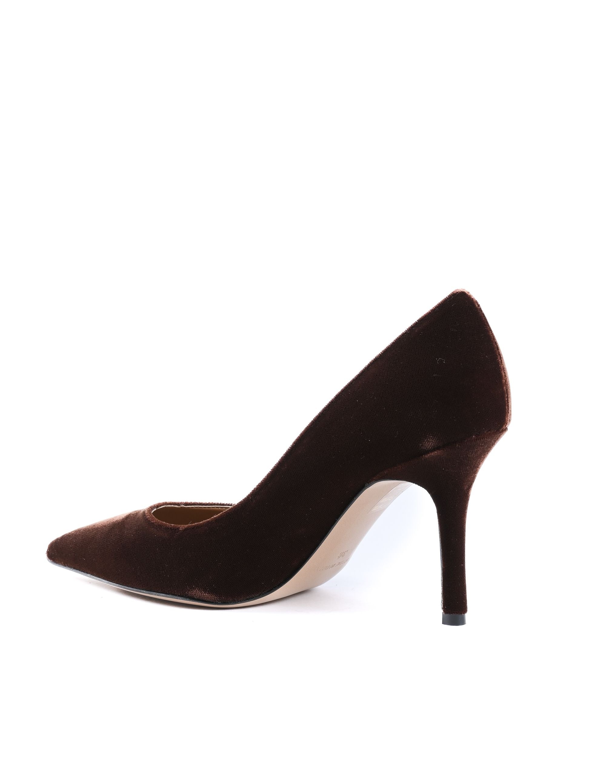 19V69 Italia Zapatos de salón para mujer marrón oscuro DEC85 VELLUTO T.MORO