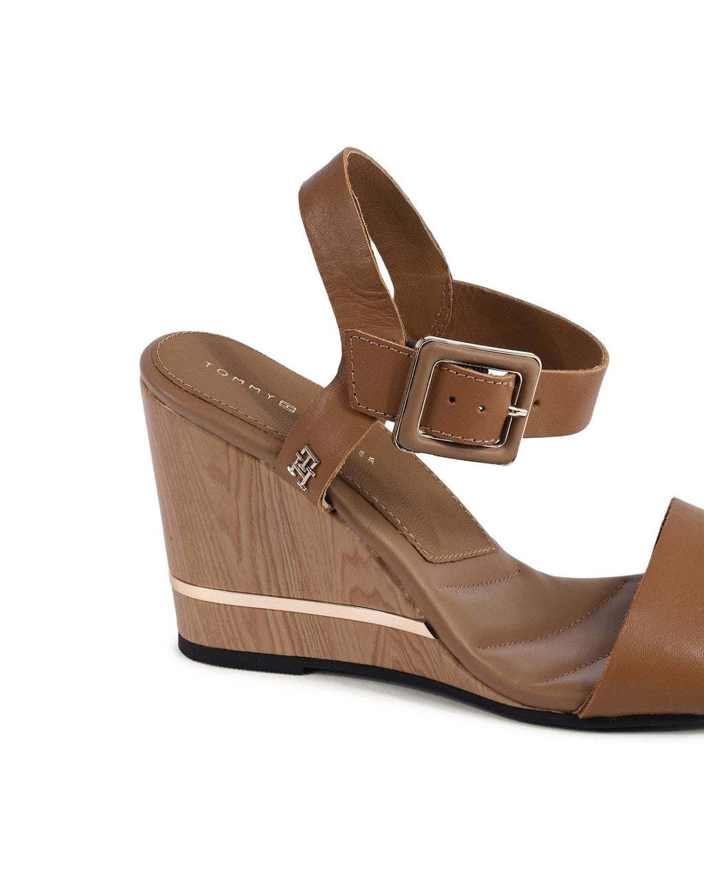 Tommy Hilfiger - Sandalias de cuña para mujer, color marrón, FW0FW07074GU9