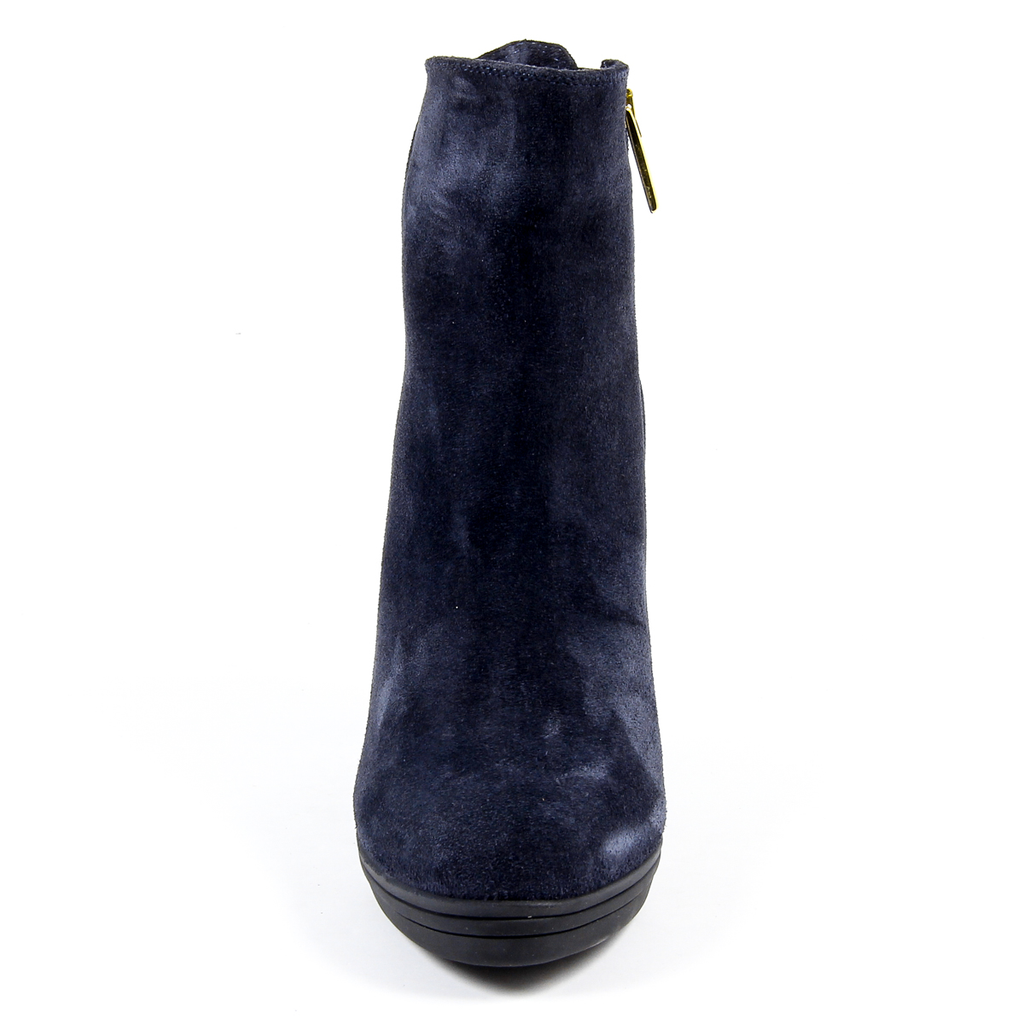 V 1969 Italia Botín de tacón para mujer Azul MADELYN