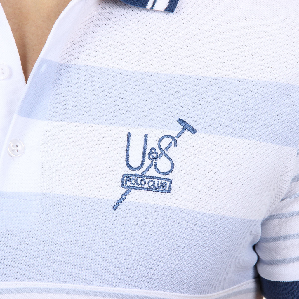 Polo Ufford & Suffolk Polo Club para hombre, manga corta, US006, azul