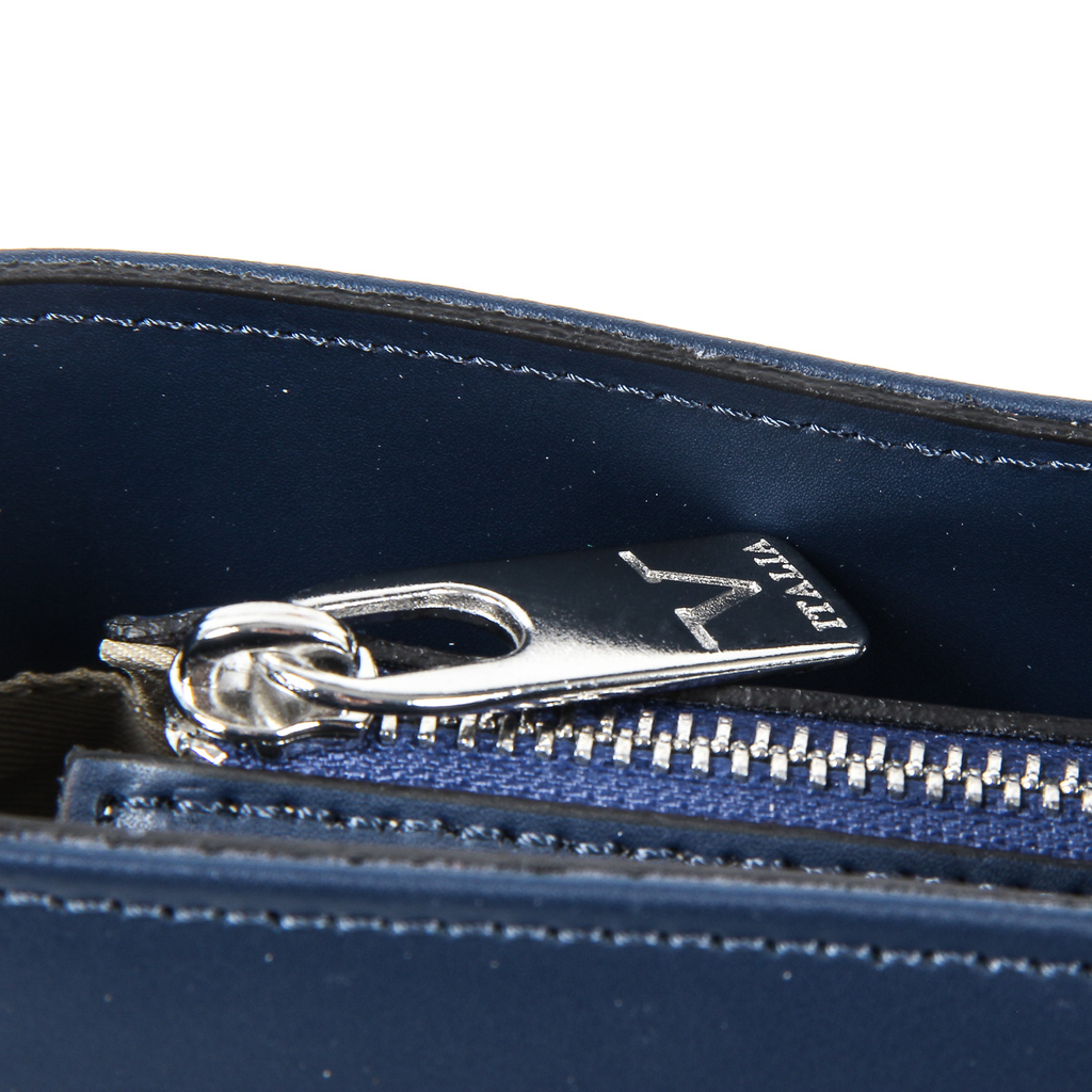 Bolso de mano para mujer V 1969 Italia V009-S RUGA BLU V2