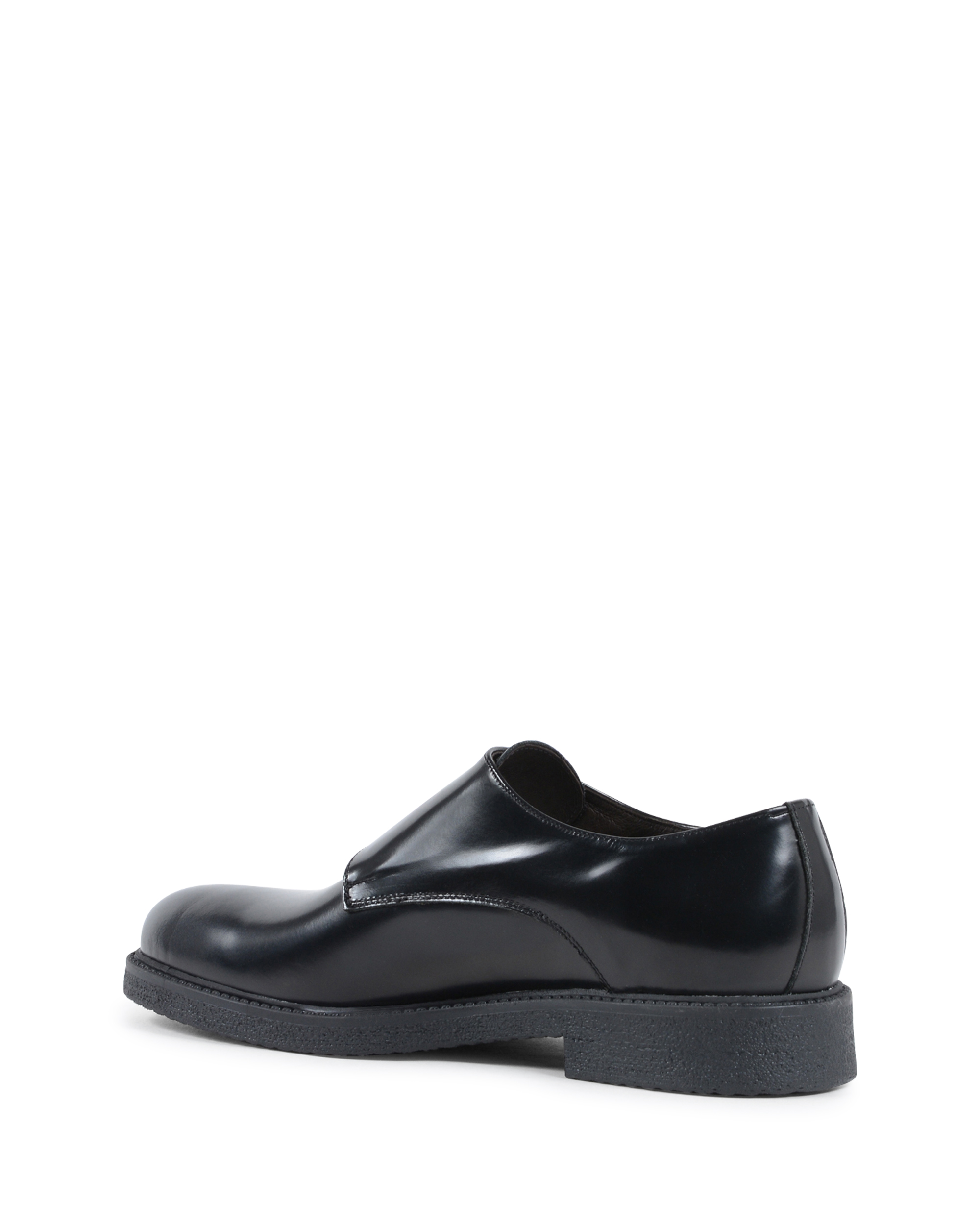 19V69 Italia - Zapato de hombre con doble hebilla, color negro, 1210 G, ABRASIVATO NERO