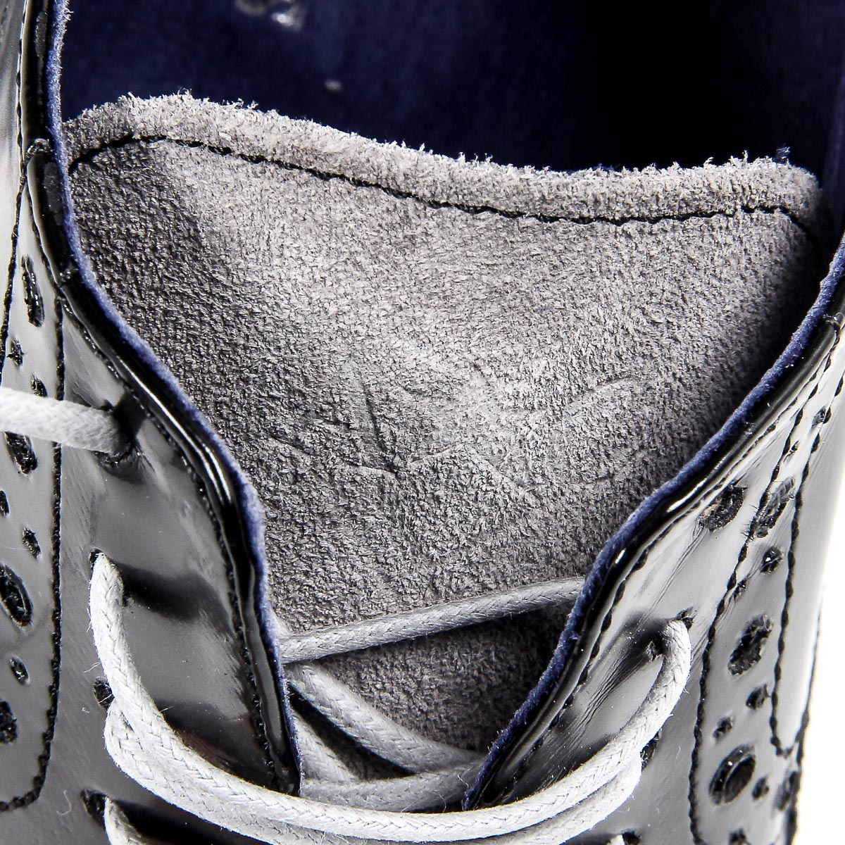 Andrew Charles - Zapatos Oxford brogue para hombre 914 ABRASIVATO CAM NERO GRIGIO