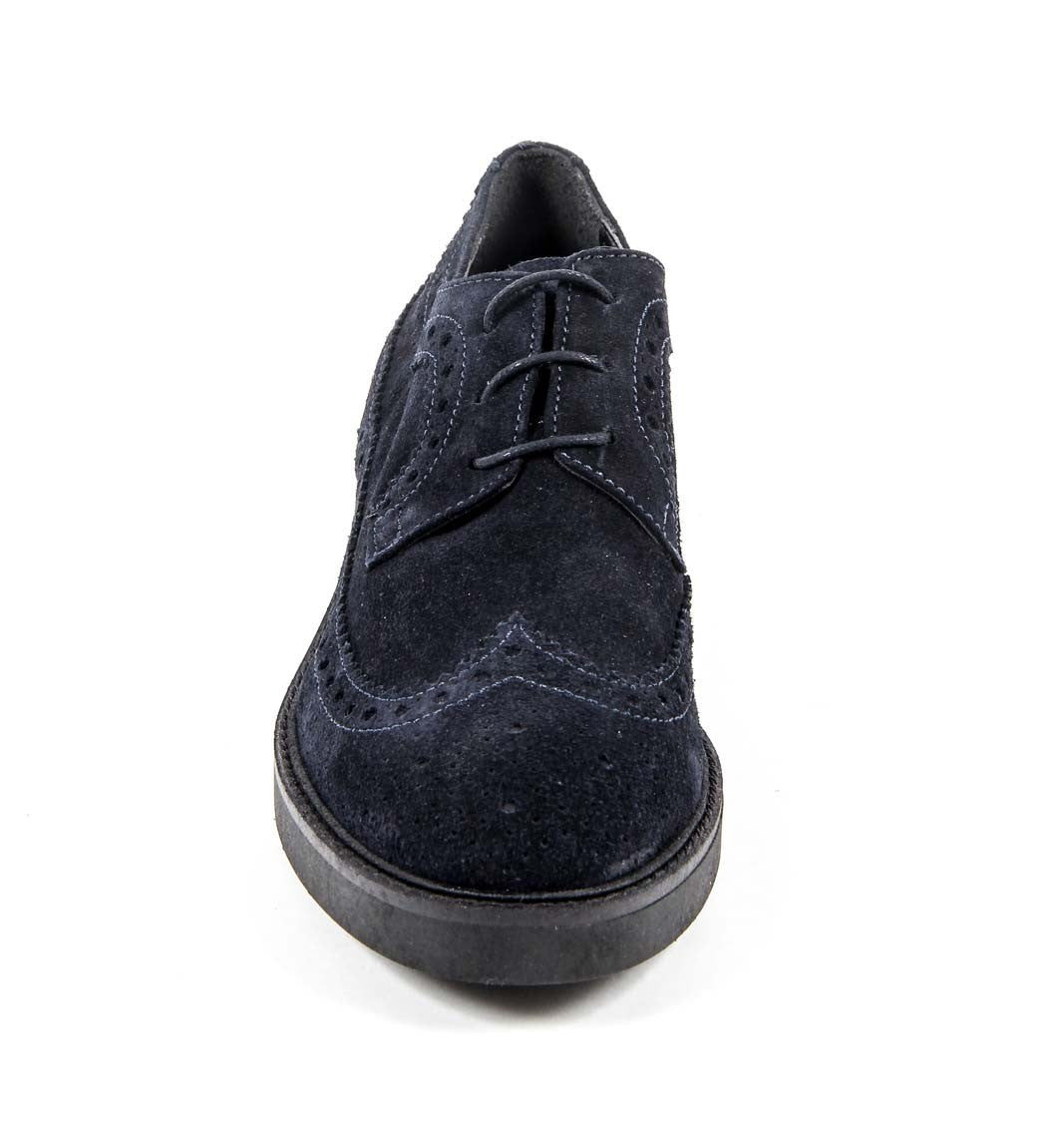 V 1969 Italia Zapato Brogue para Mujer B1670 TERCIOPELO AZUL