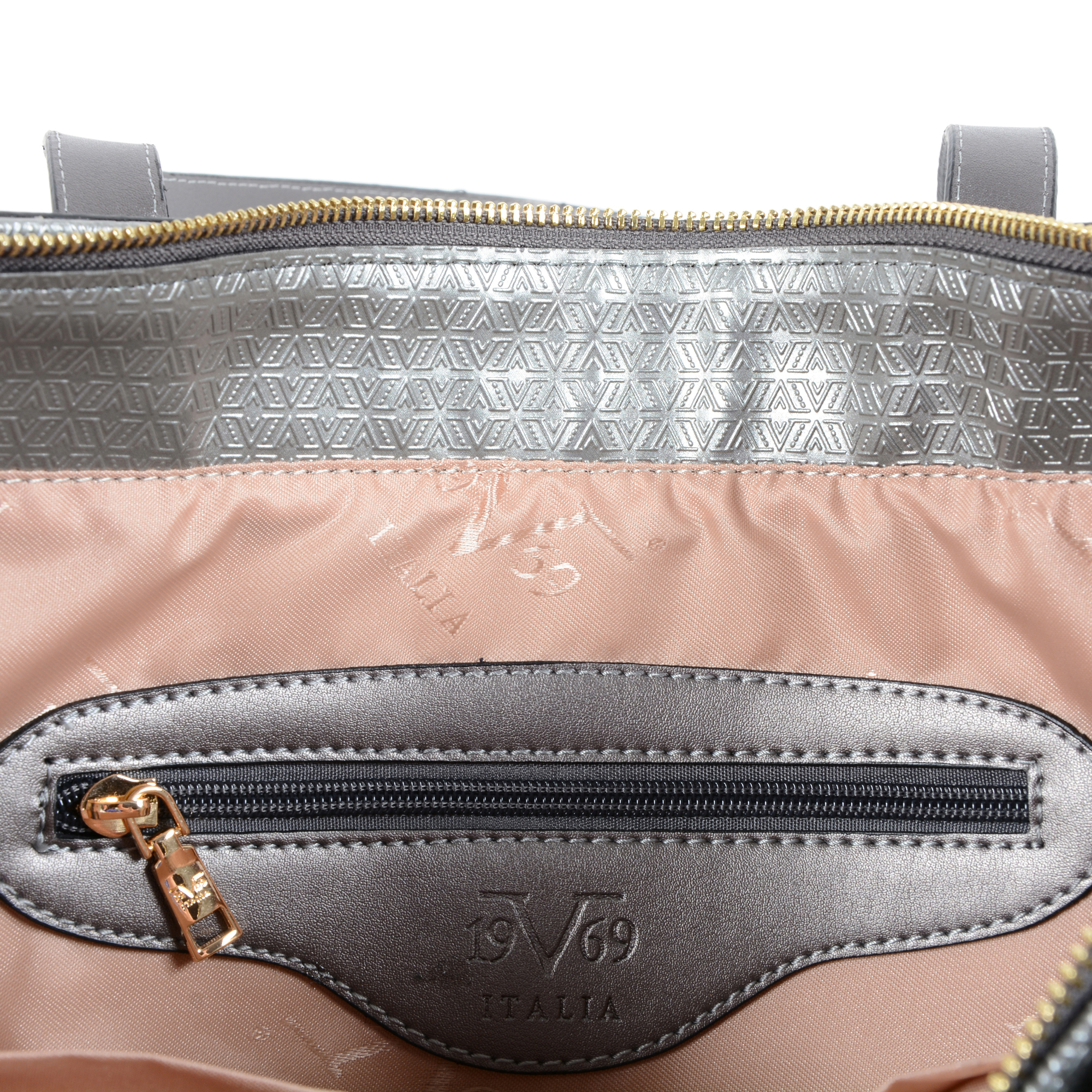 19V69 Italia Womens Handbag Silver 2410 SILVER