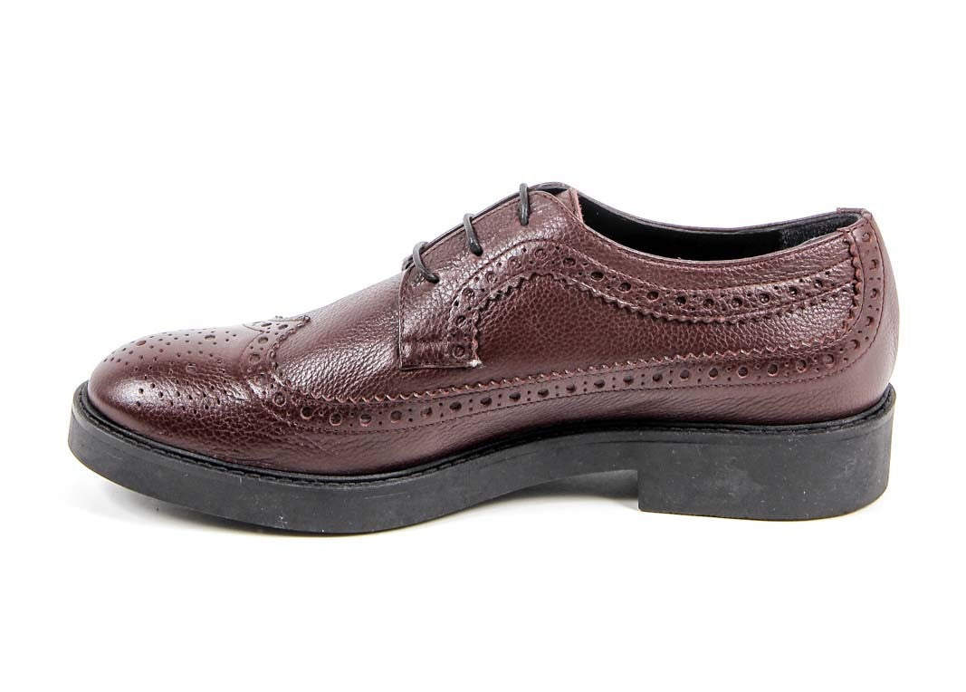 V 1969 Italia - Zapato brogue para mujer B1670 CERVO BURDEOS