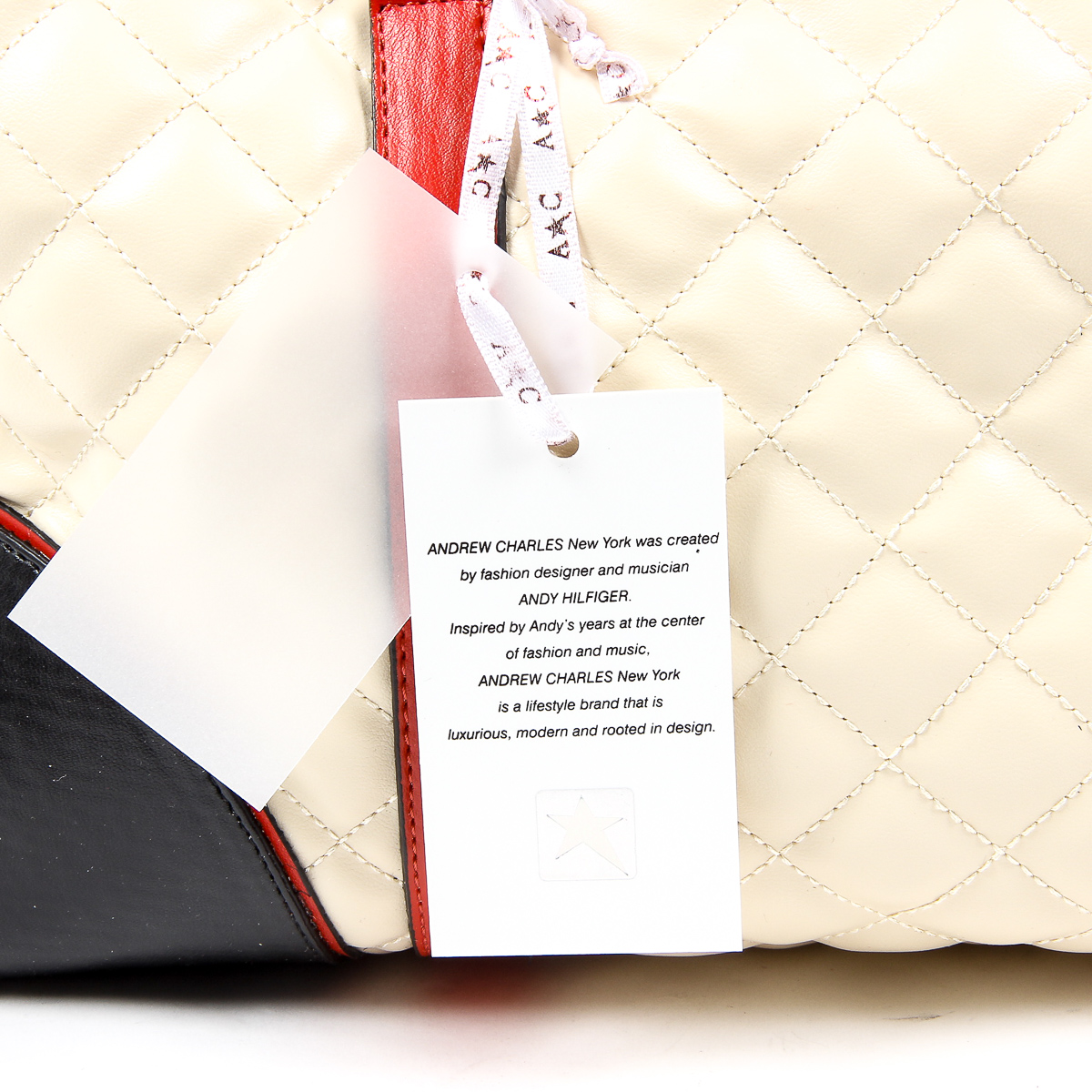 Andrew Charles Womens Handbag Beige ABBIE