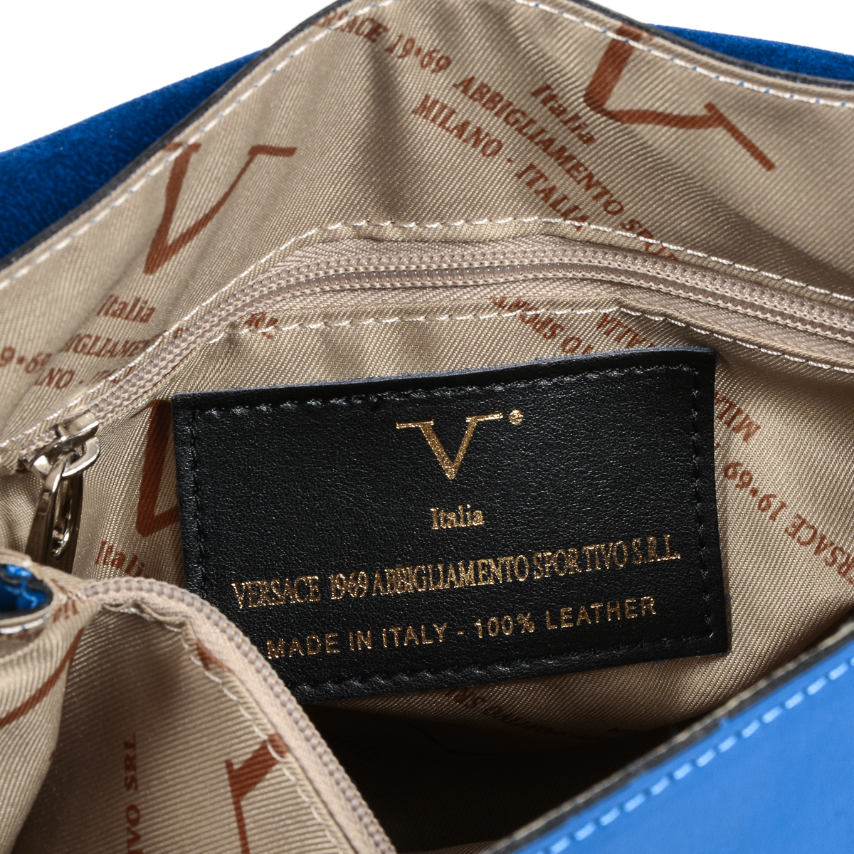 Bolso de mano para mujer V 1969 Italia Azul SIMONA