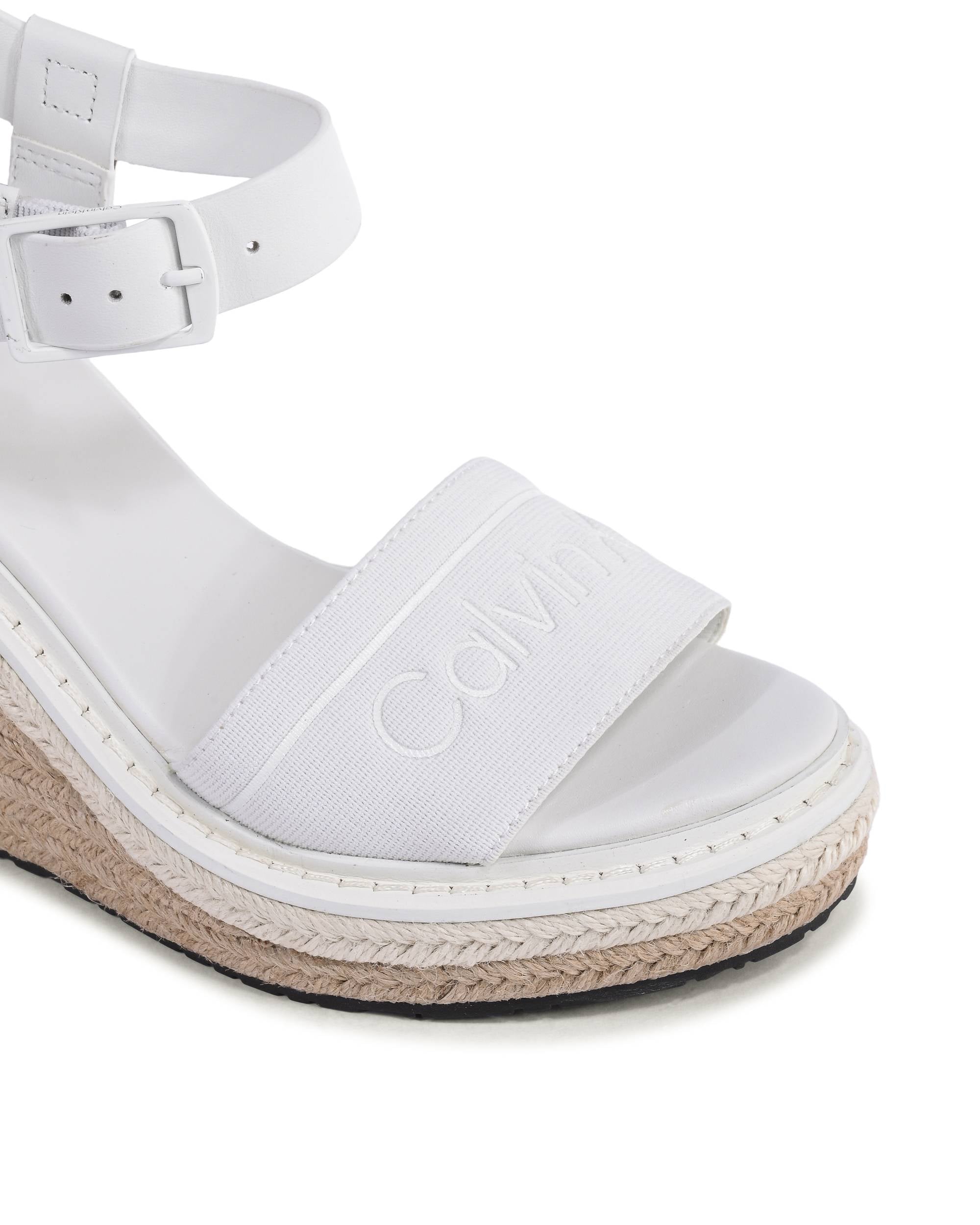 Sandalias Calvin Klein para mujer BLANCAS HW0HW02050YBR