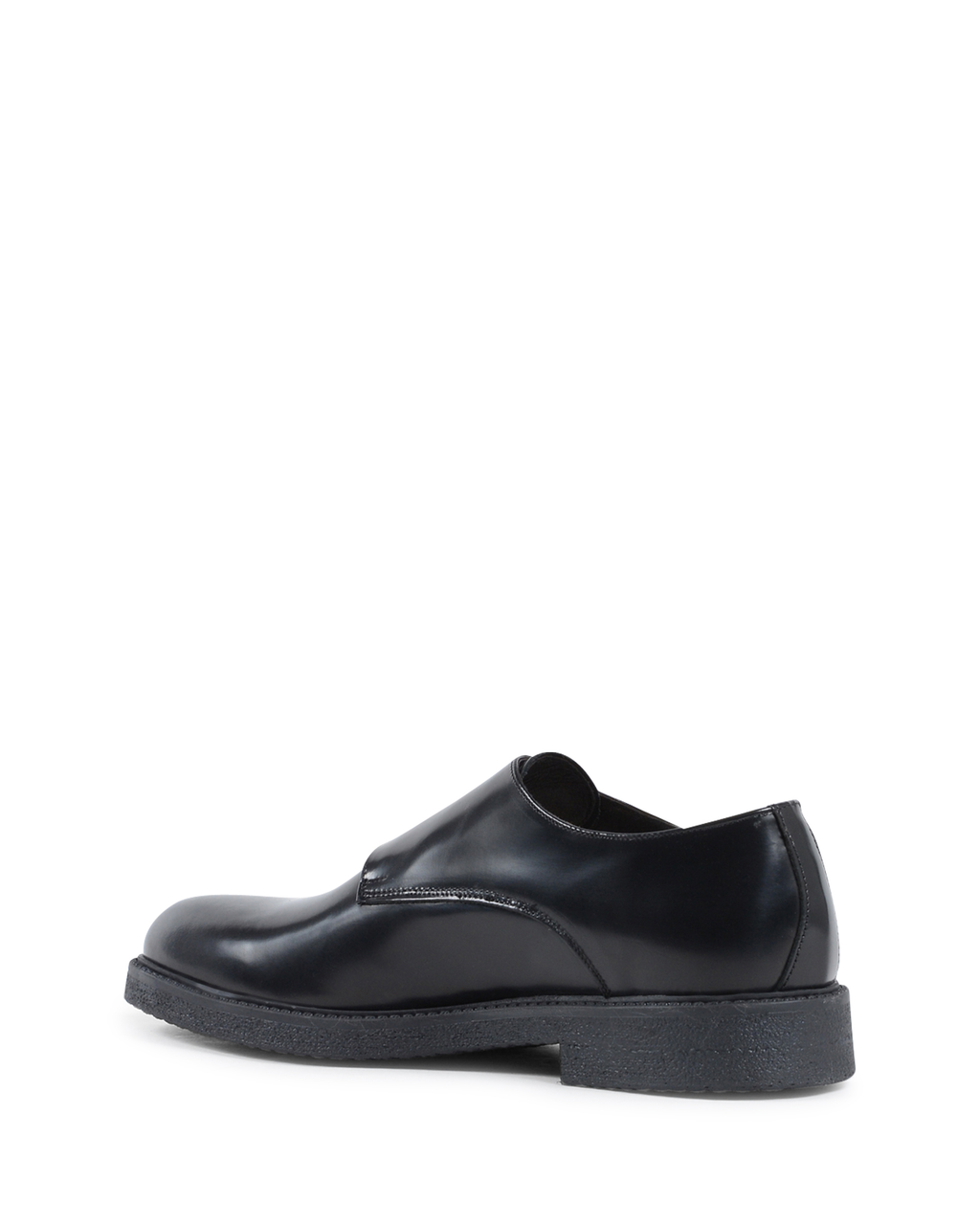 19V69 Italia - Zapato de doble hebilla para hombre, color negro, 1210 P ABRASIVATO NERO