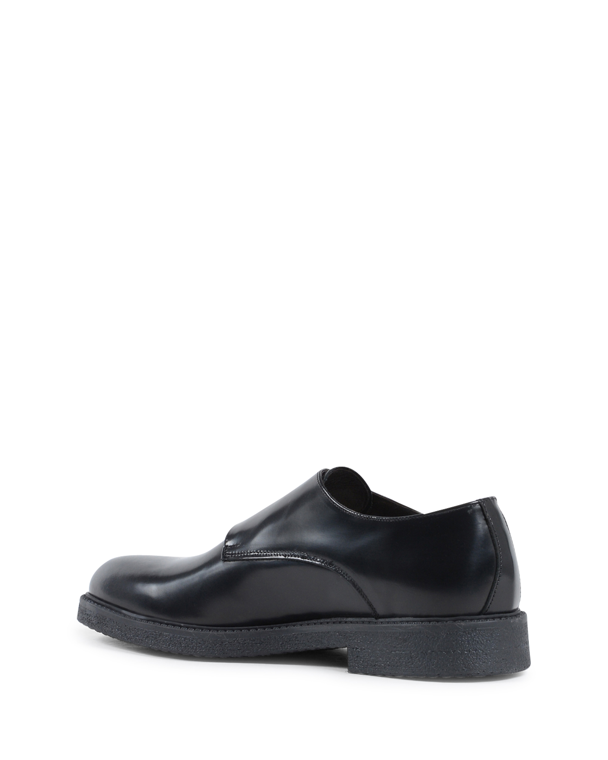 19V69 Italia - Zapato de doble hebilla para hombre, color negro, 1210 P ABRASIVATO NERO