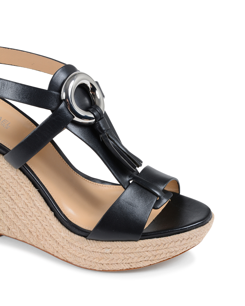 Sandalias de cuña para mujer Michael Kors negras DARIEN