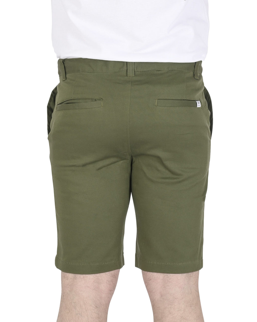 Bermudas italianas 19V69 para hombre, color BERGAMO OLIVE