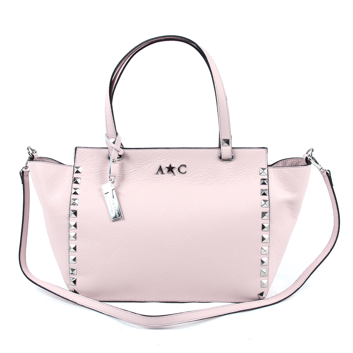 Andrew Charles Womens Handbag Pink JASMIN