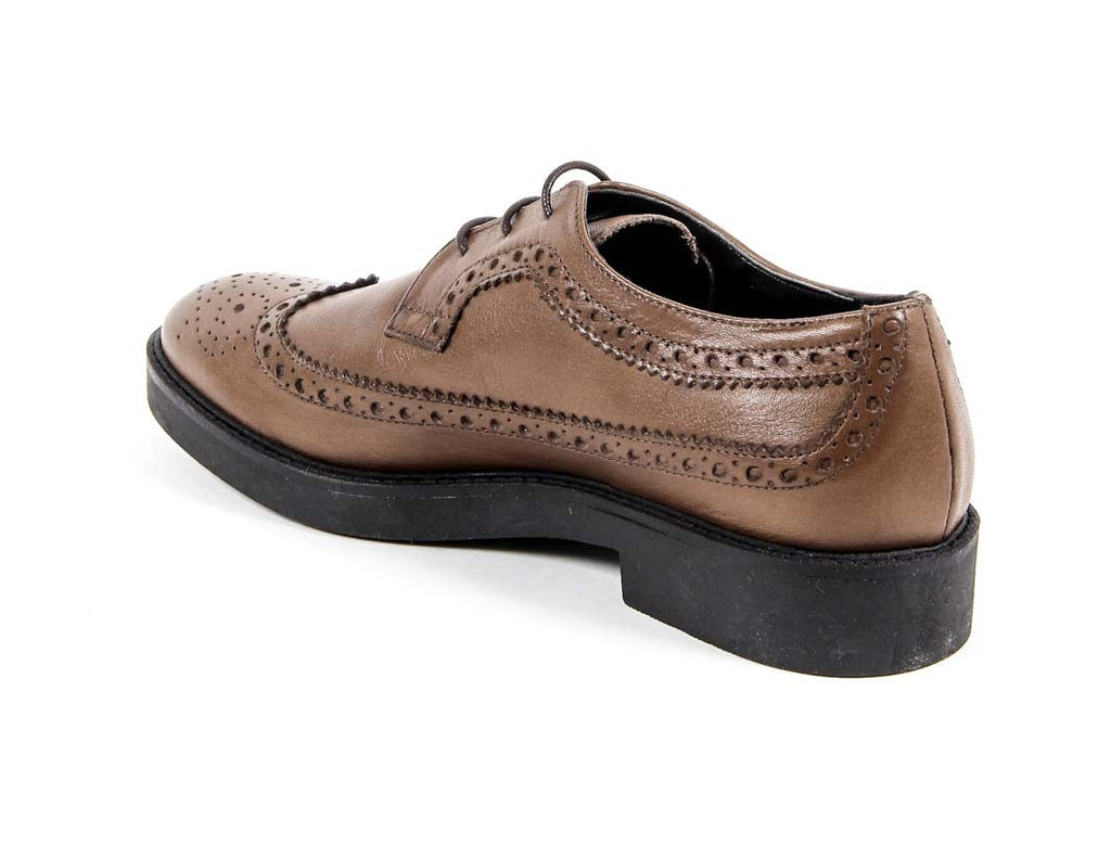 V 1969 Italia Zapato Brogue para Mujer B1670 VITELLO MARRÓN