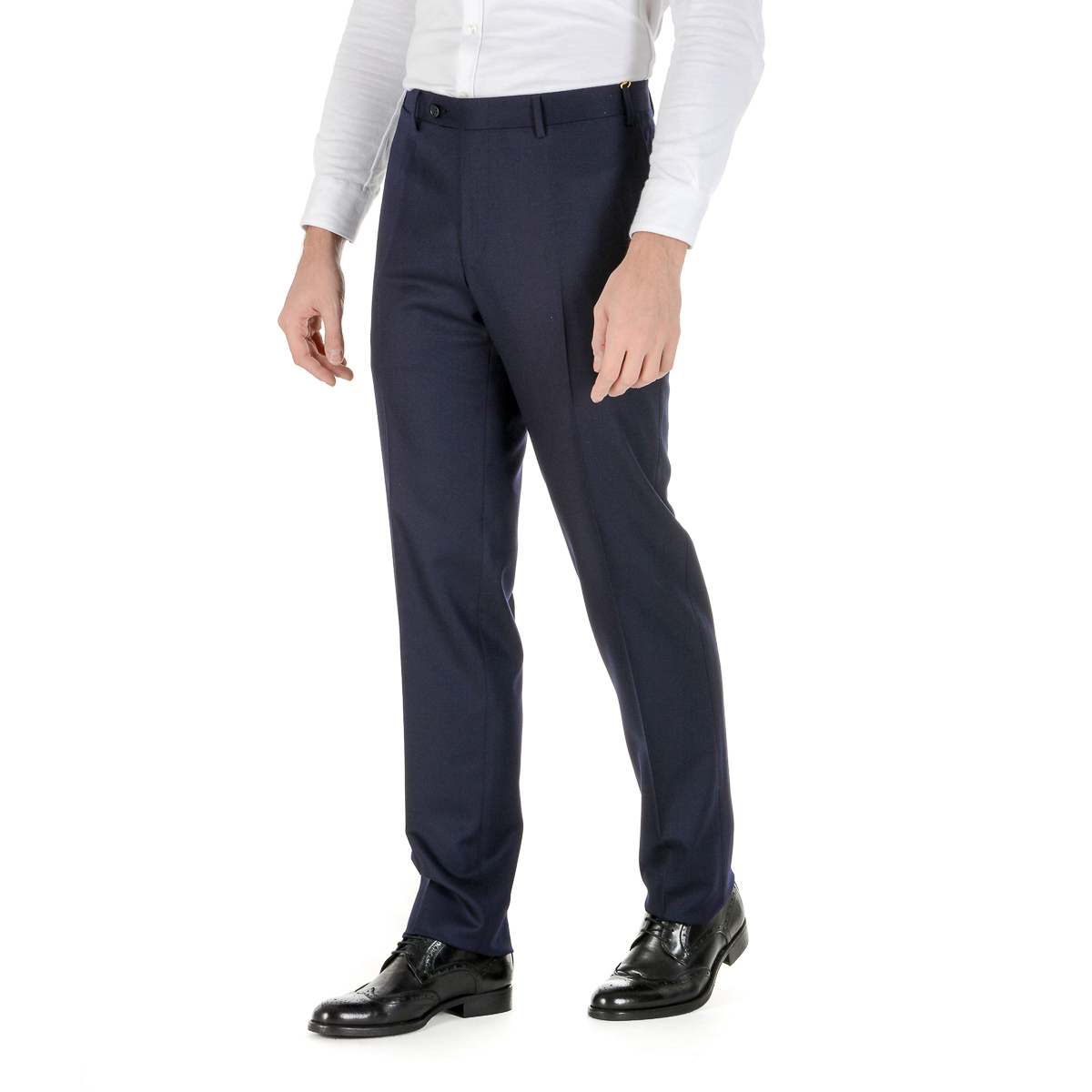 Canali Mens Pants Dark Blue