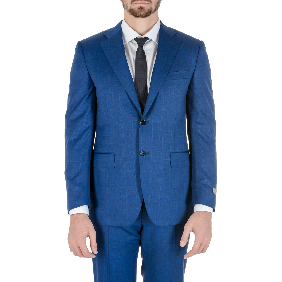Canali Mens Suit Long Sleeves Blue