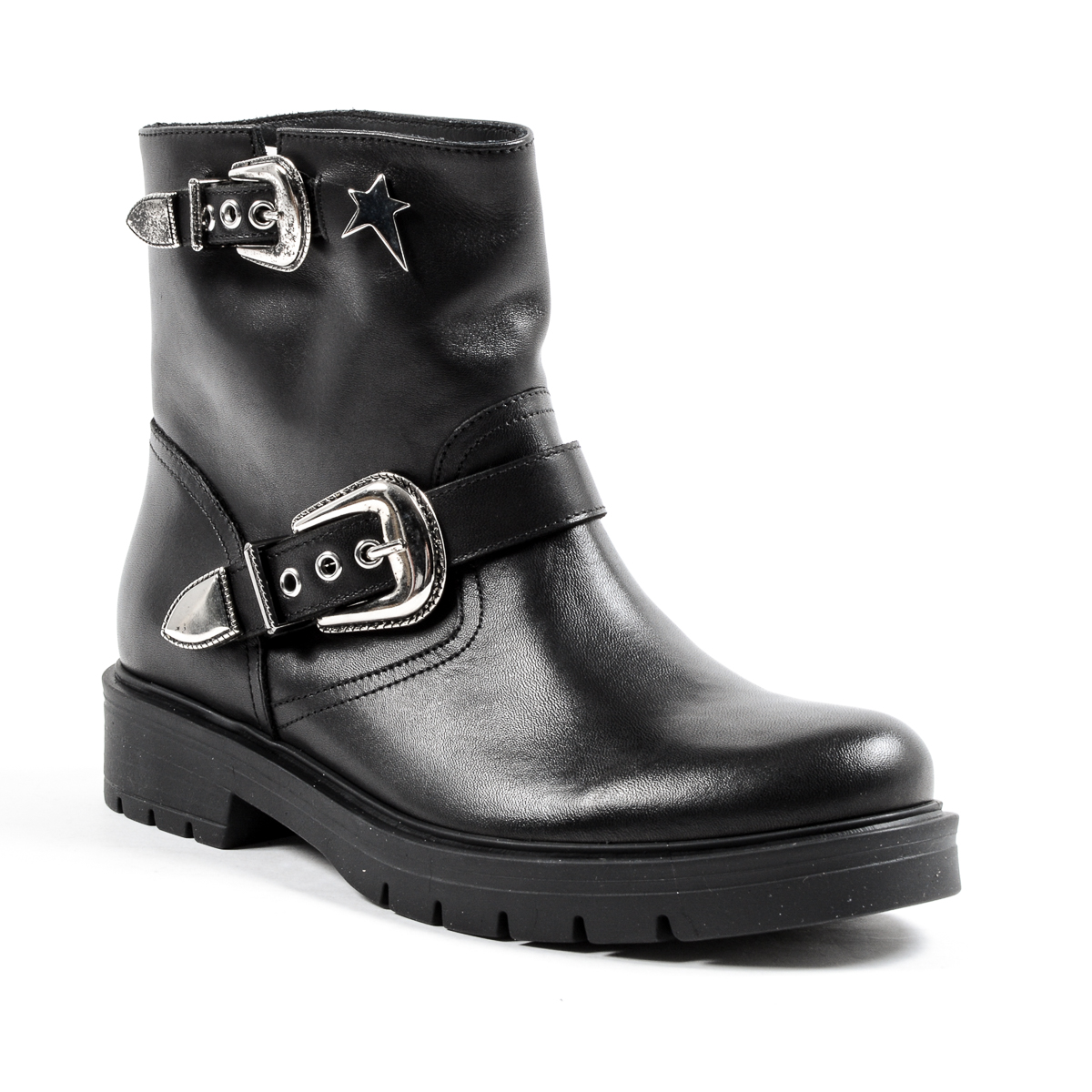 Andrew Charles Womens Short Boot Black CARLY