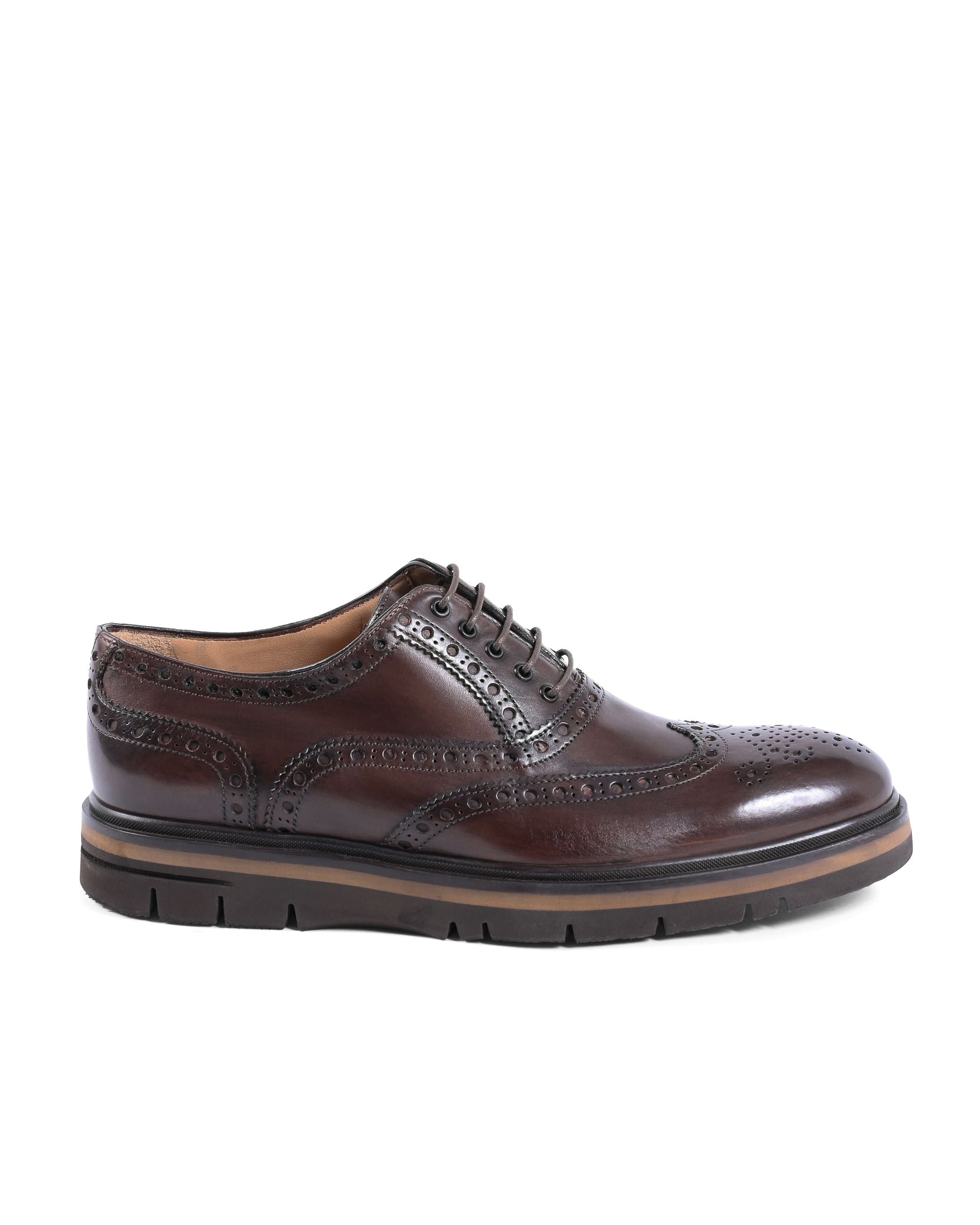 Zapatos brogue para hombre Dee Ocleppo EB129 VITELLO CACAO