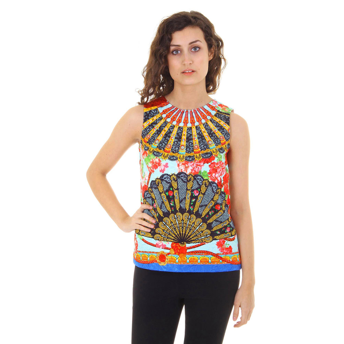 Camiseta sin mangas Dolce & Gabbana para mujer F7M57T FPMQV X0800