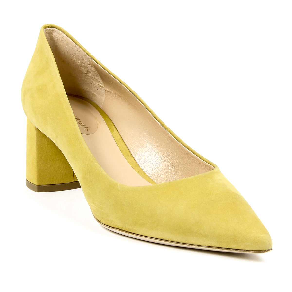 Andrew Charles Womens Pump Yellow EVA