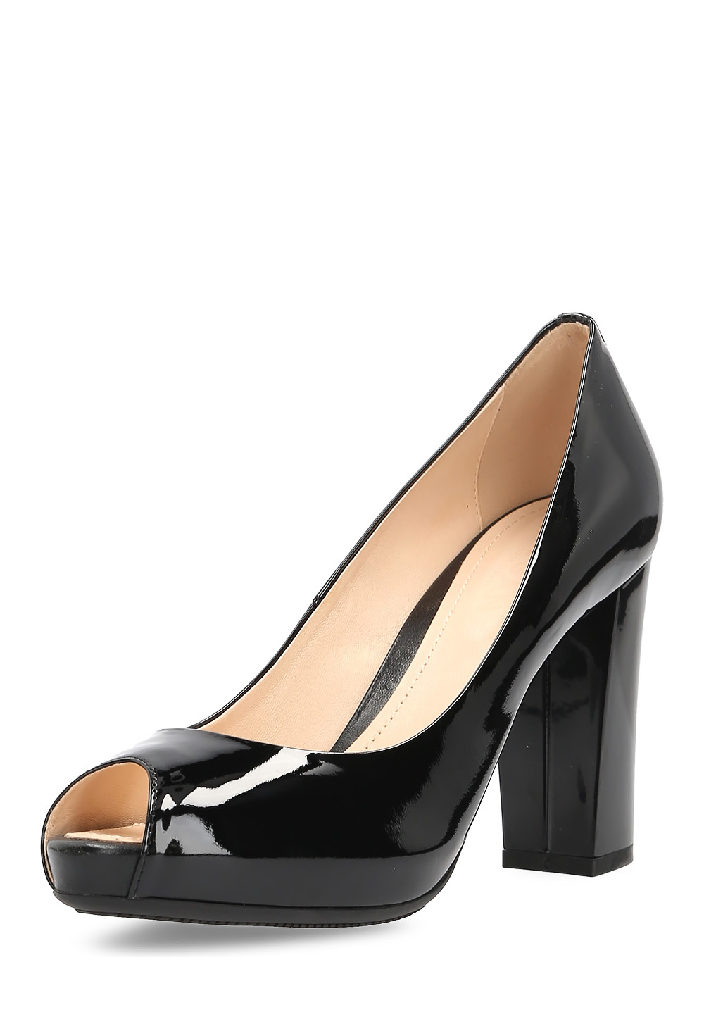Zapatos de salón Hogan para mujer con punta abierta, negros, HXW2040G990OOW0B999