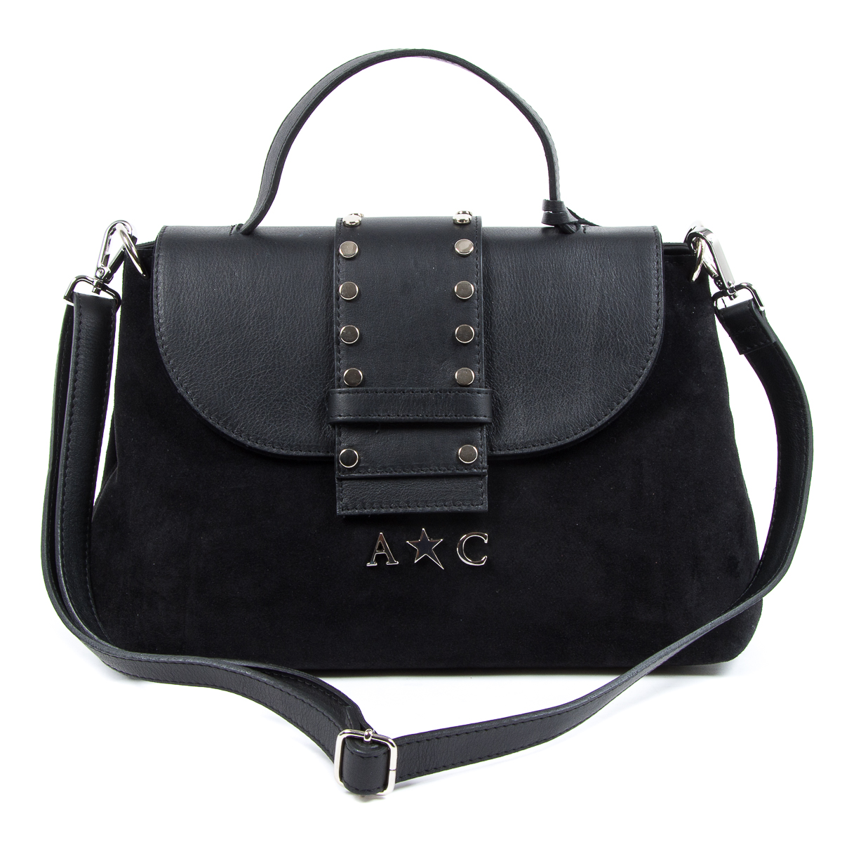 Bolso de mano para mujer Andrew Charles negro ROSS