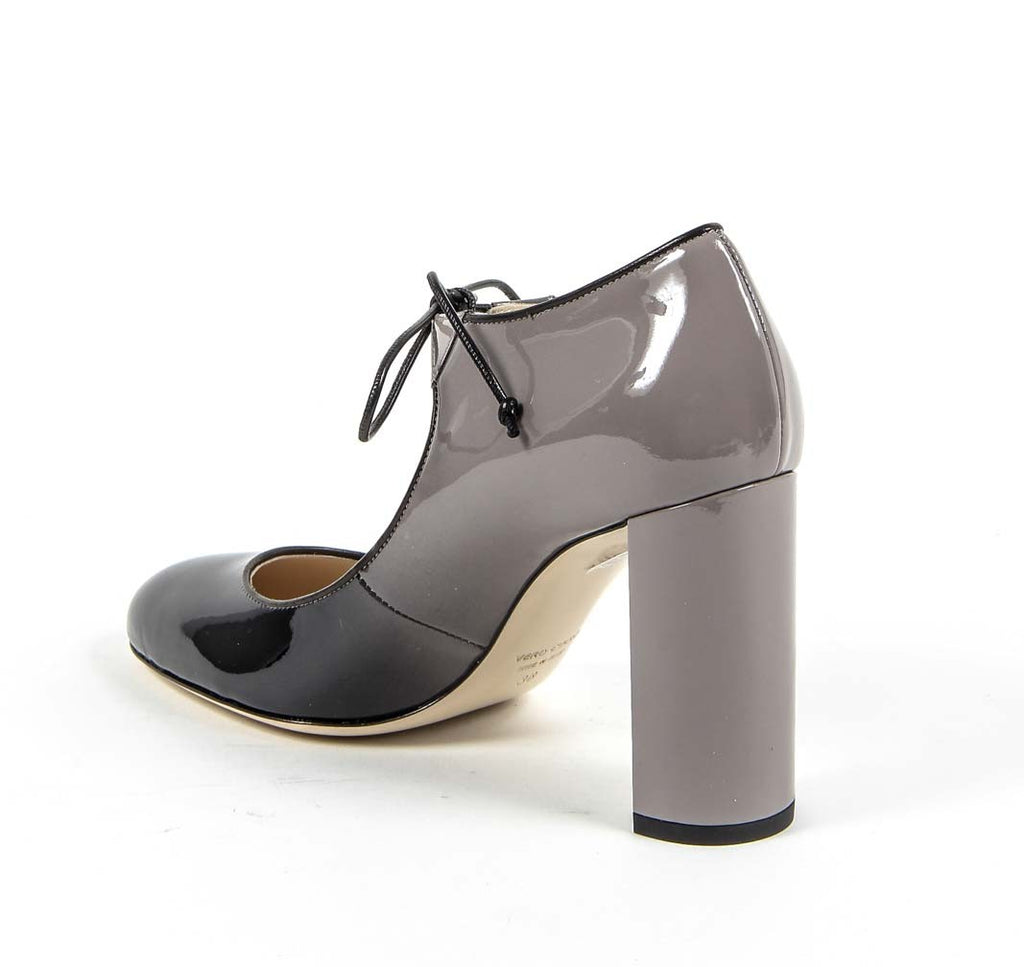 Zapatos de salón con cordones para mujer V 1969 Italia 3112338 VERN. SFUMATO NERO-GRIGIO