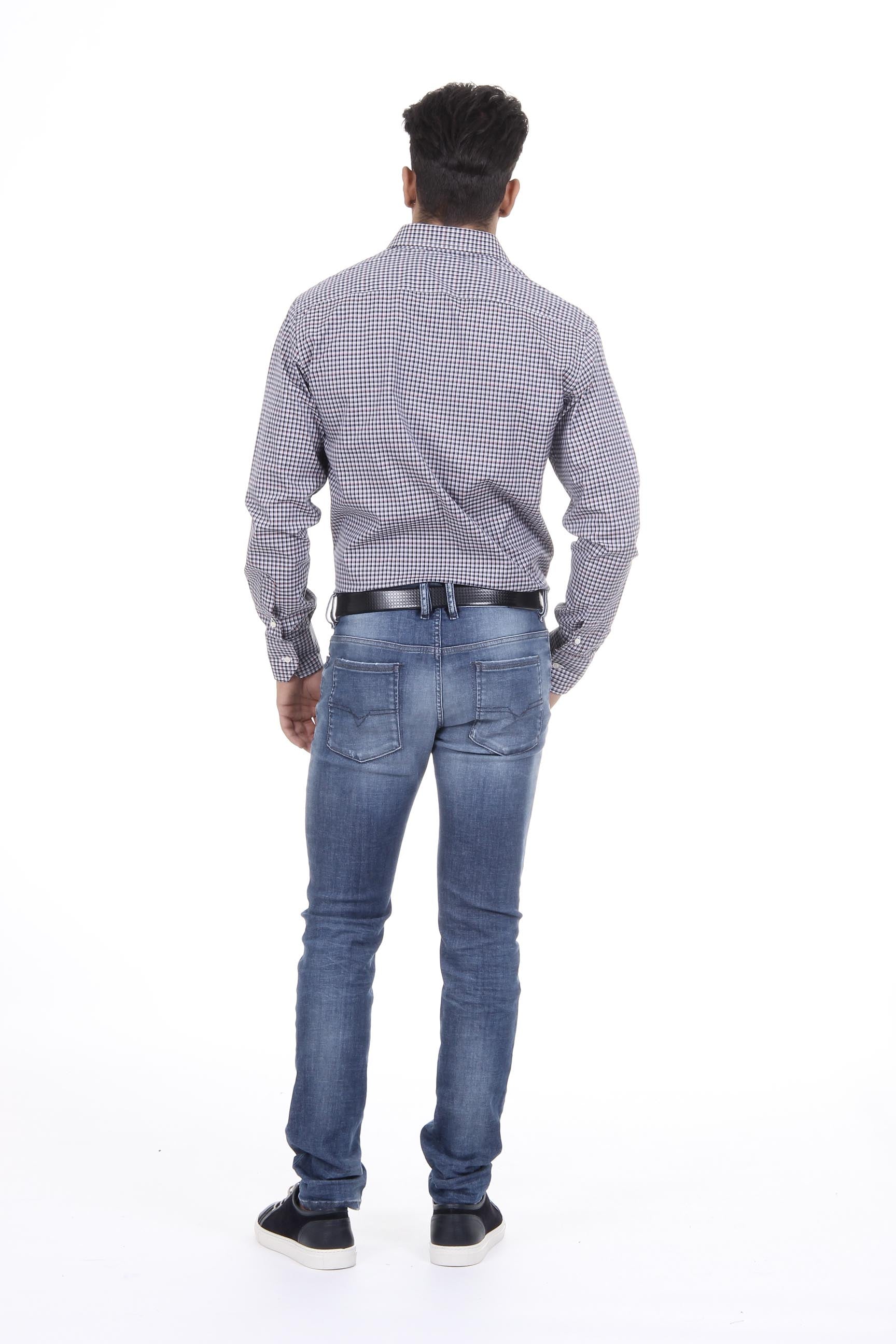 Camisa clásica moderna de corte italiano para hombre V 1969, talla 377, 212