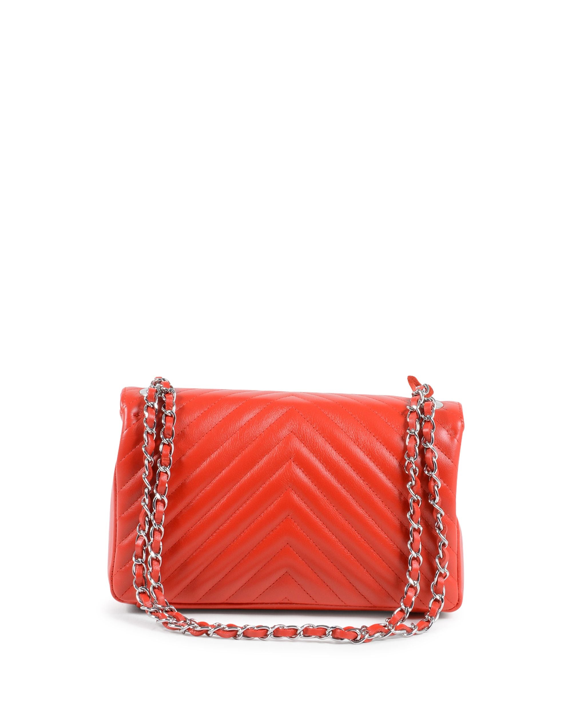 V Italia Womens Handbag Red V0116 KID ROSSO