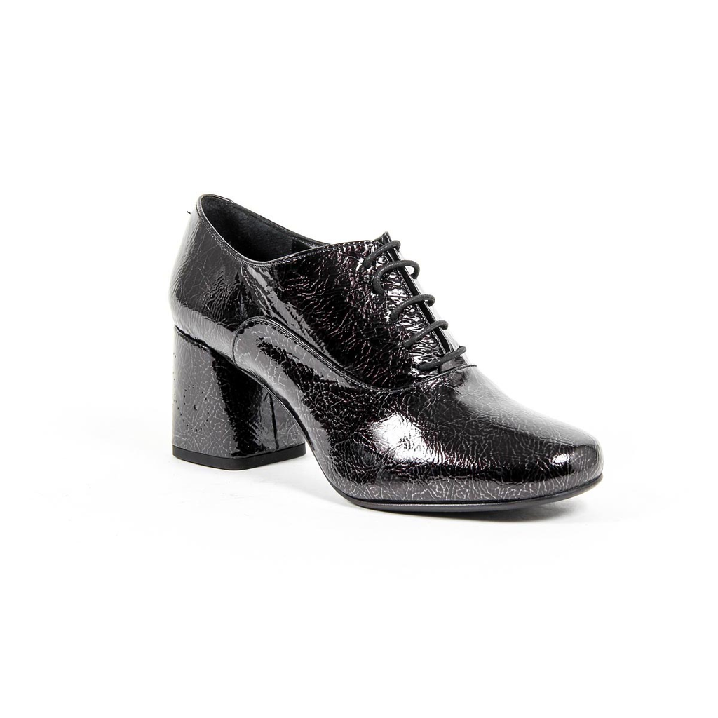 V 1969 Italia - Zapato Oxford de tacón para mujer B2461 CRASH NERO