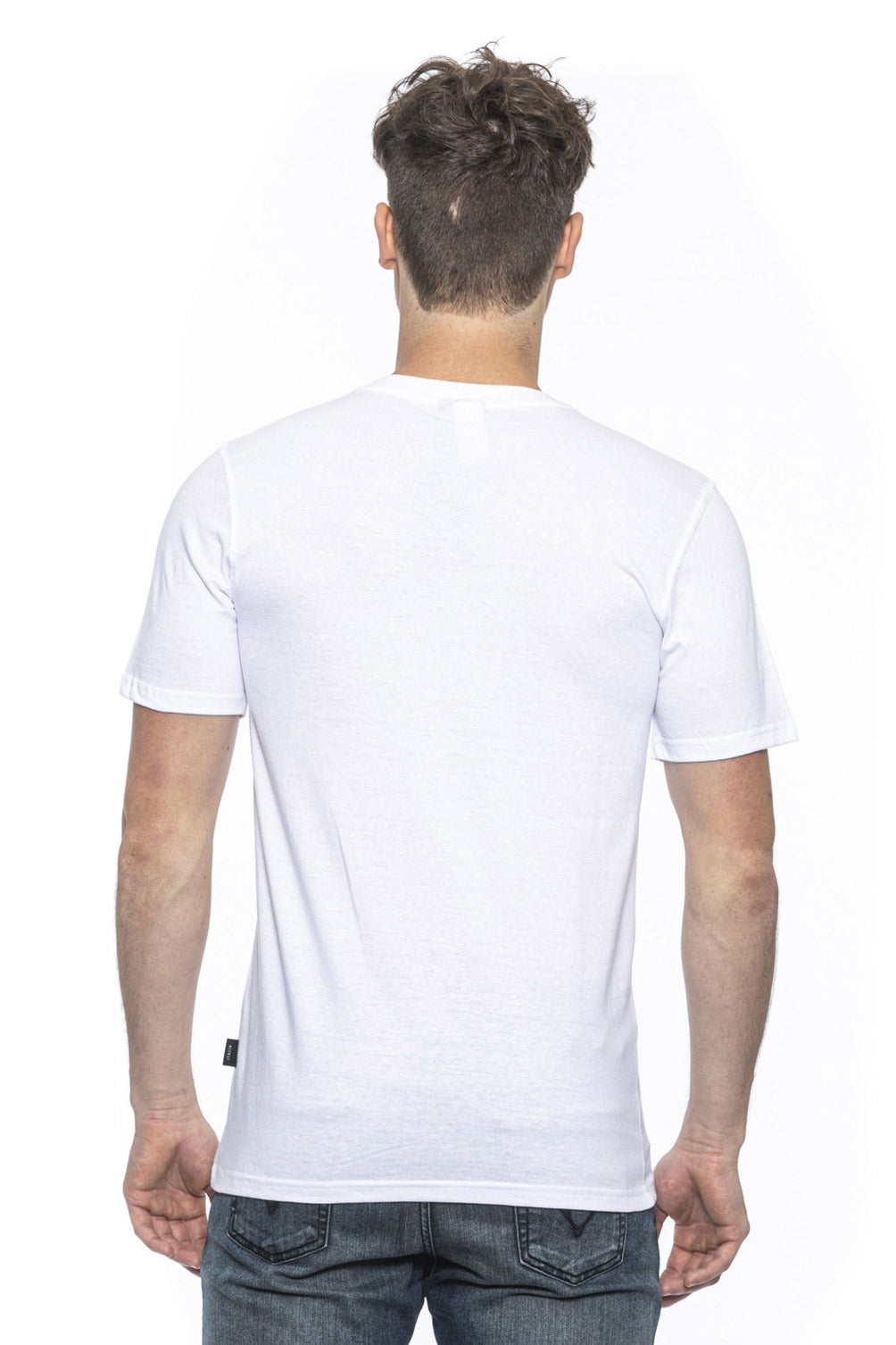 Camiseta blanca para hombre 19V69 Italia MIKE WHITE