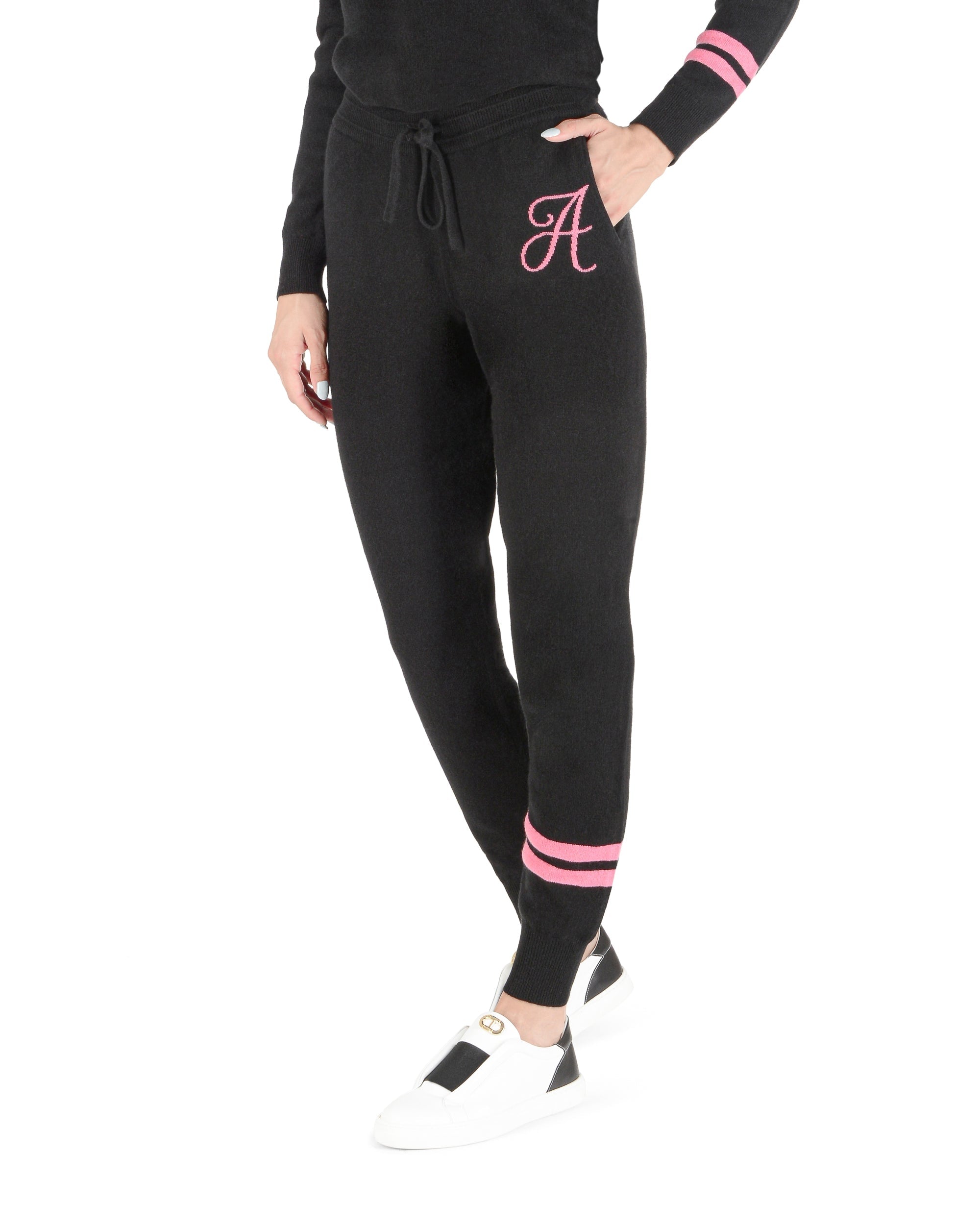 Pantalones deportivos de cachemira - Negro