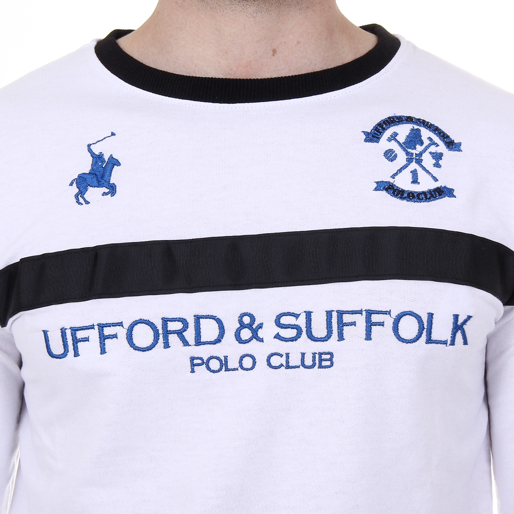 Suéter de hombre Ufford & Suffolk Polo Club de manga larga y cuello redondo
