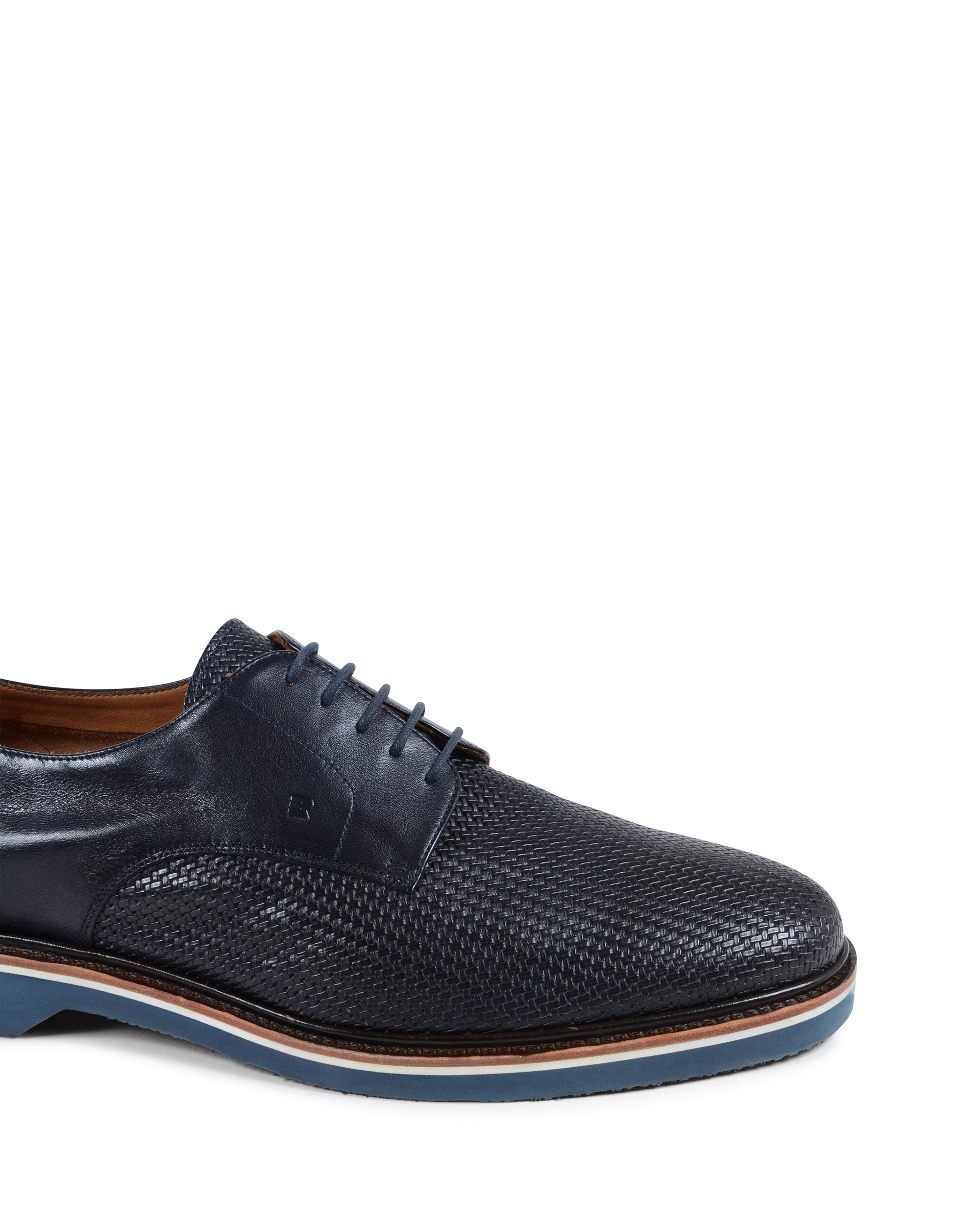 Fratelli Rossetti Mens Lace Up Shoe Navy Blue 45575 WEB SOFT VINTAG BLU