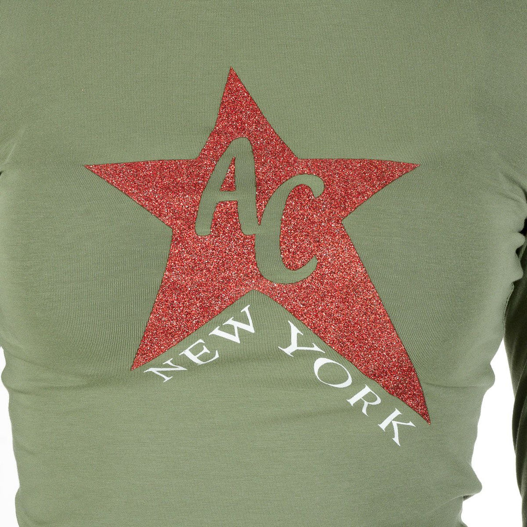 Camiseta de manga larga para mujer Andrew Charles By Andy Hilfiger TS602 031002 FENIX GREEN S8