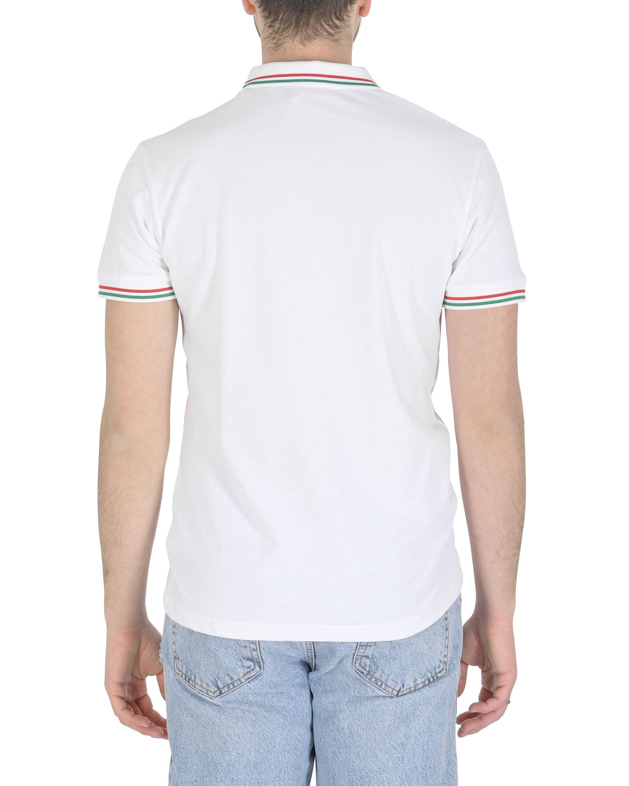 19V69 Italia Polo para hombre OLAF BLANCO
