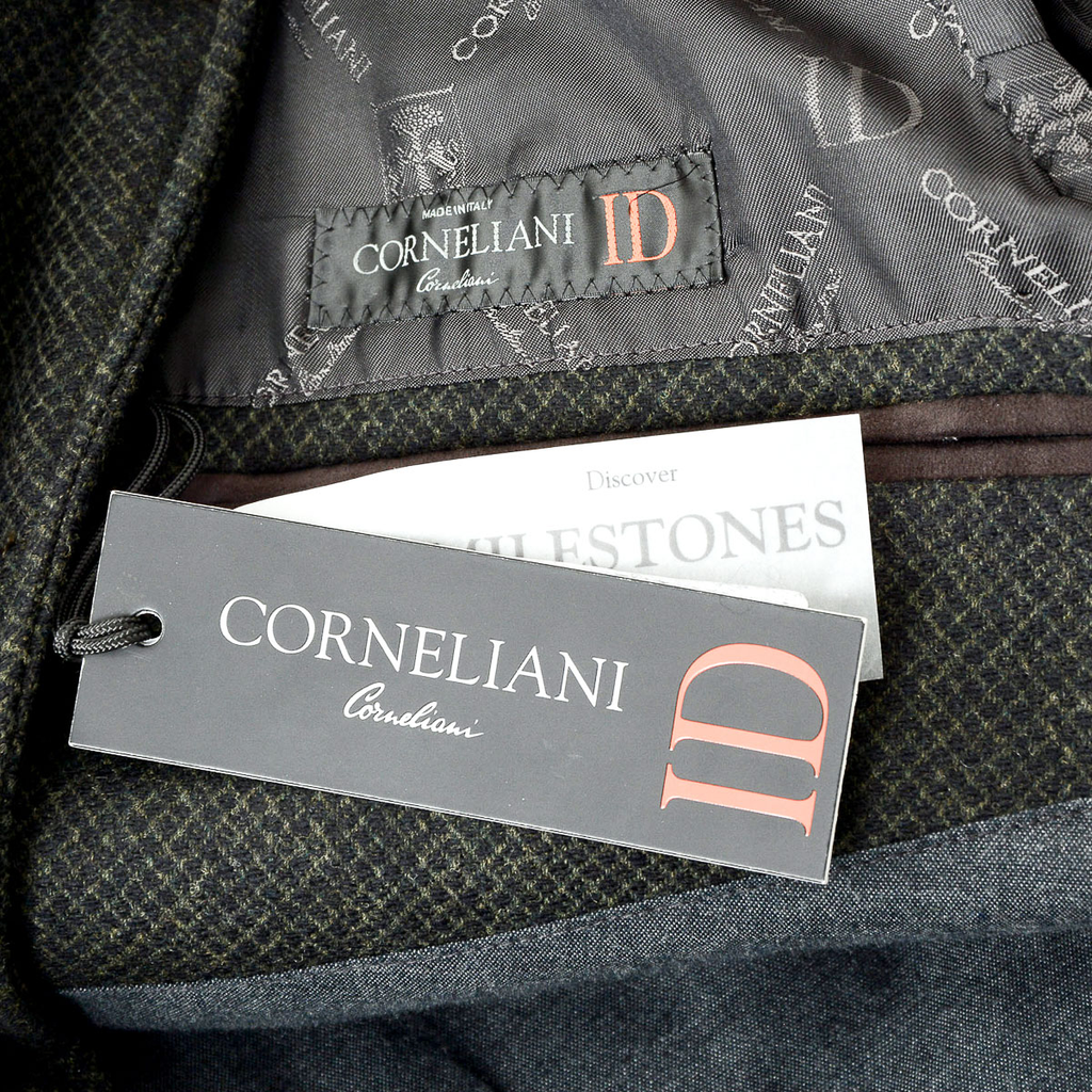 Corneliani Mens Jacket Long Sleeves Dark Grey
