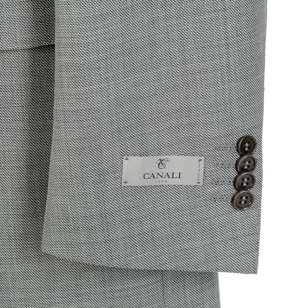 Canali Mens Suit Long Sleeves Grey