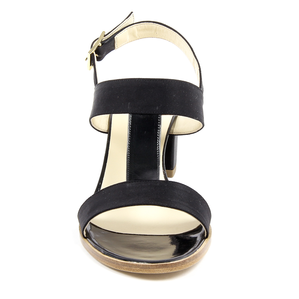 Sandalia V 1969 Italia para mujer, color negro, PERLA