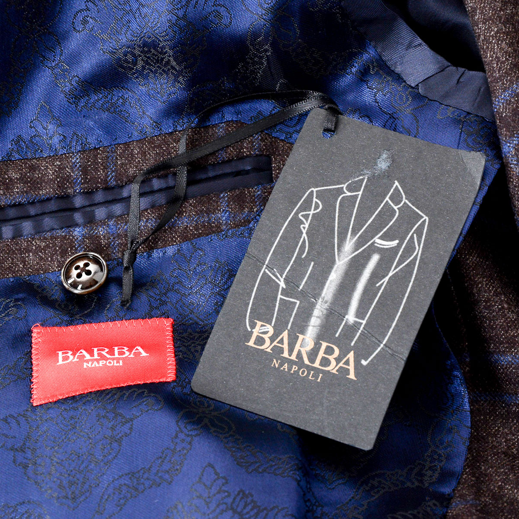 Chaqueta Barba Napoli para hombre de manga larga a cuadros