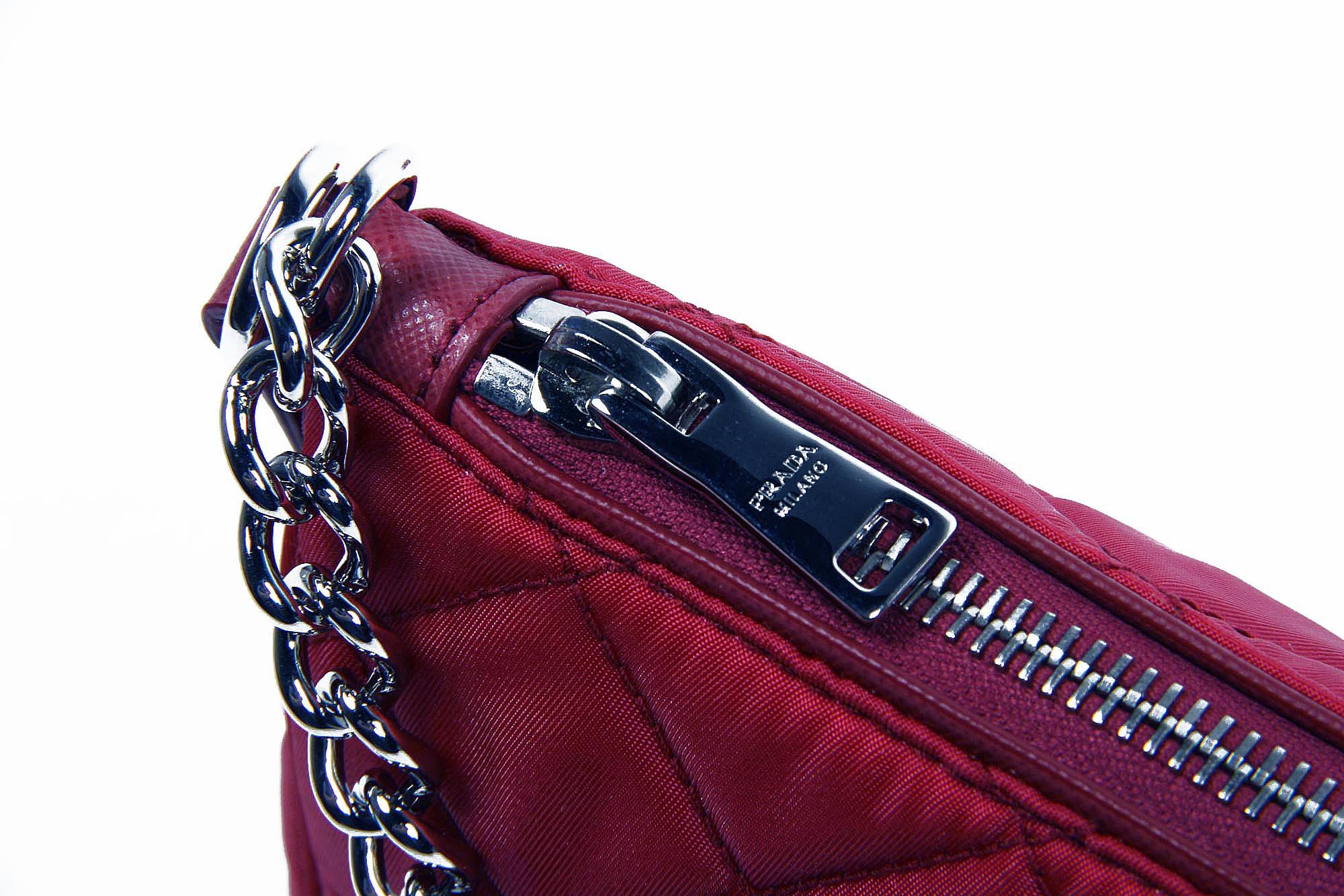 Prada Bolso clutch BT1026 Ibisco Impuntu Tessuto